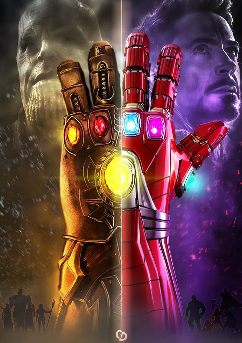 Gauntlet, avengers, entertainment, infinitystones, ironman, marvelstudios, thanos, HD phone wallpaper