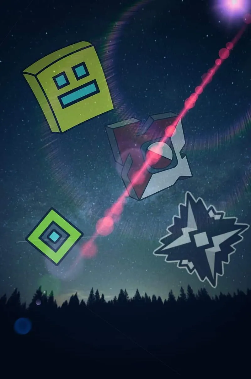 Geometry Night, geometry dash, robtop, HD phone wallpaper