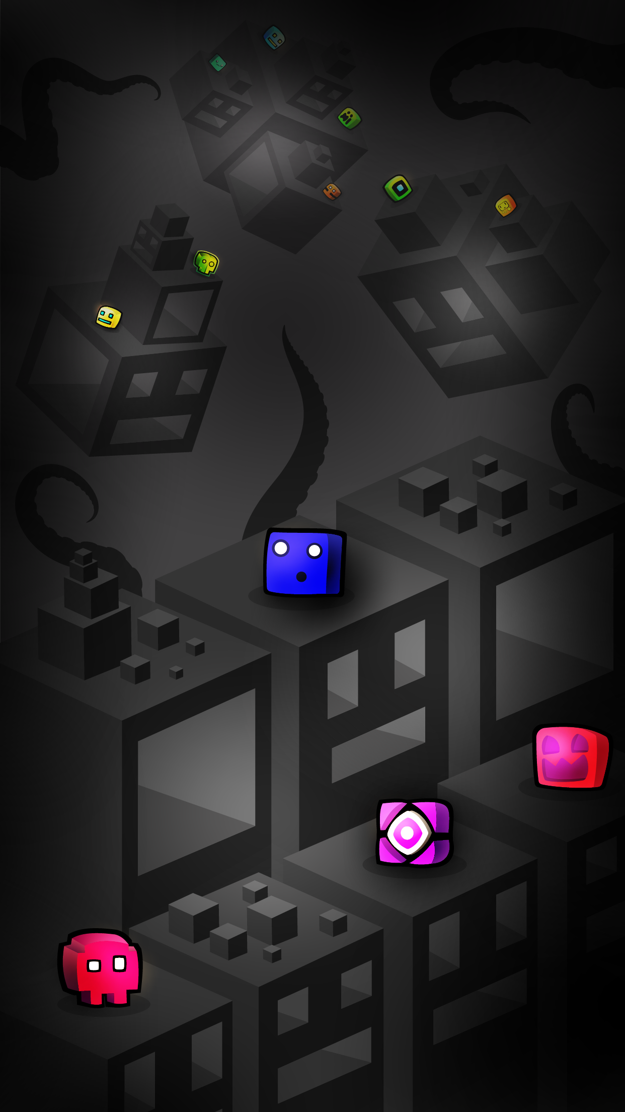 WALLPAPER GEOMETRY DASH(negro) (ANDROID) by 456Danto on Newgrounds