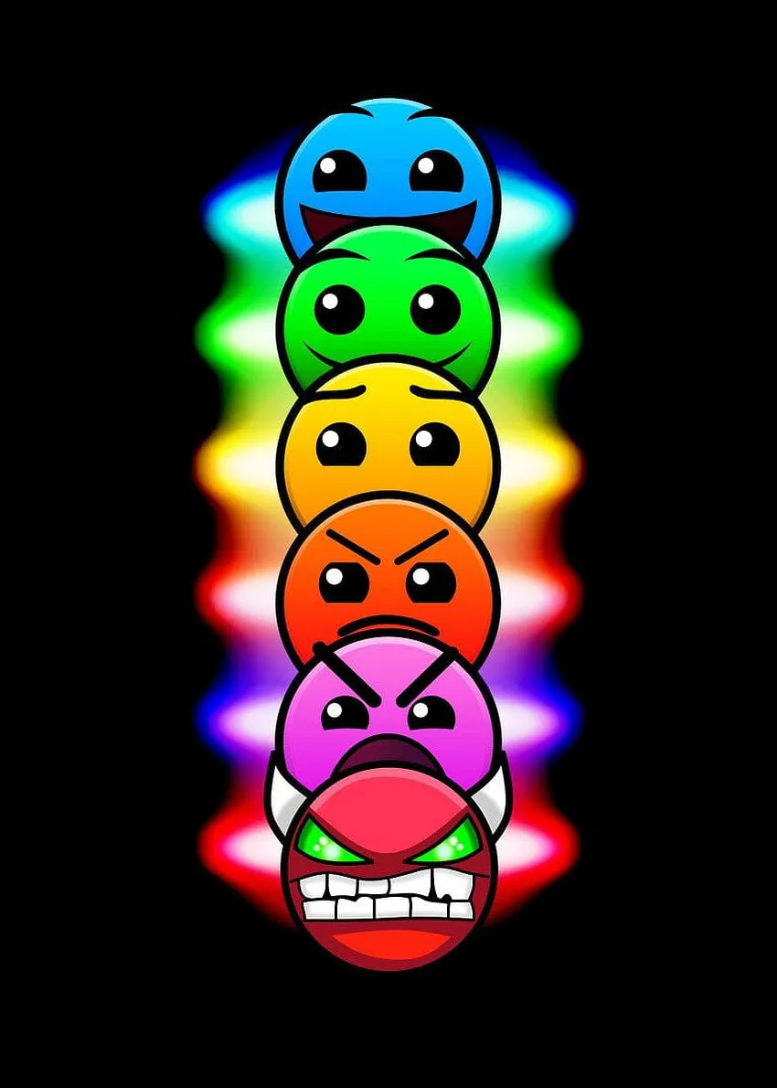 Geometry dash demon HD phone wallpaper