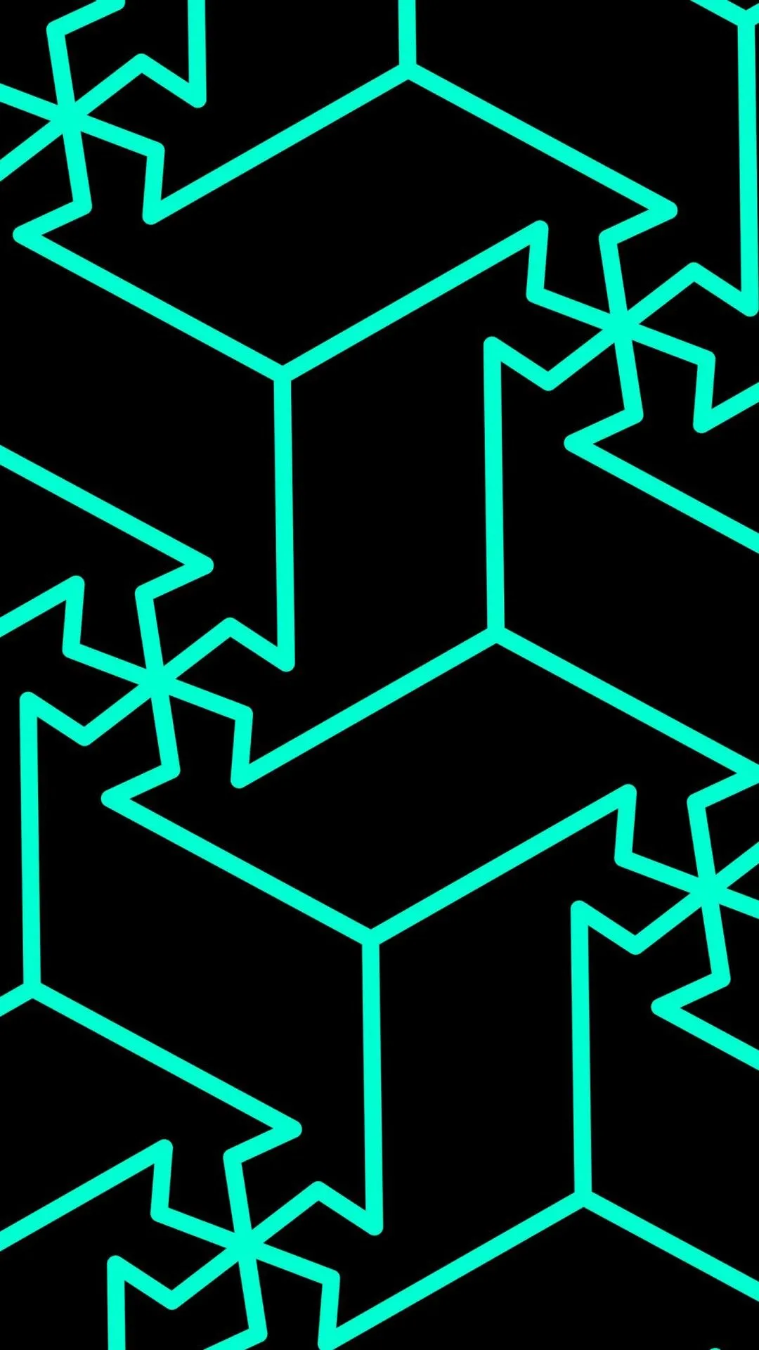 Green Lines Pattern Black Background Abstraction 4K HD Abstract Wallpaper