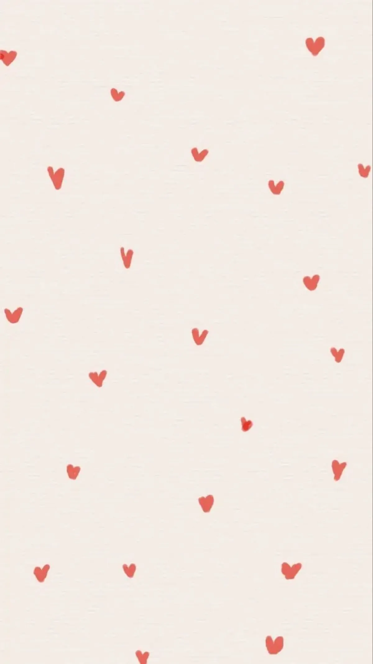 Tiny Red Love Hearts Girly Feminine Cute