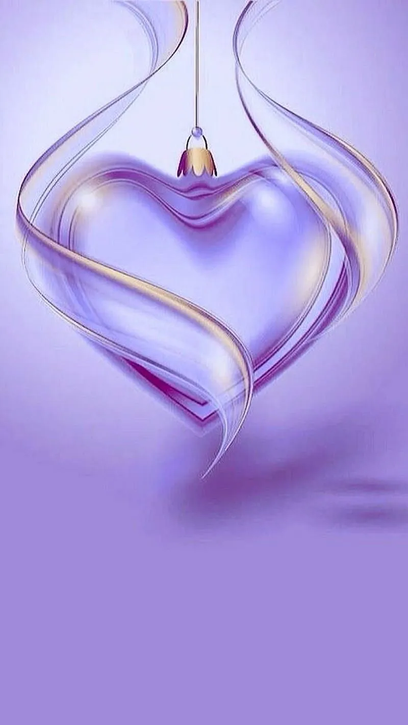 Purple heart, corazones, love, HD phone wallpaper