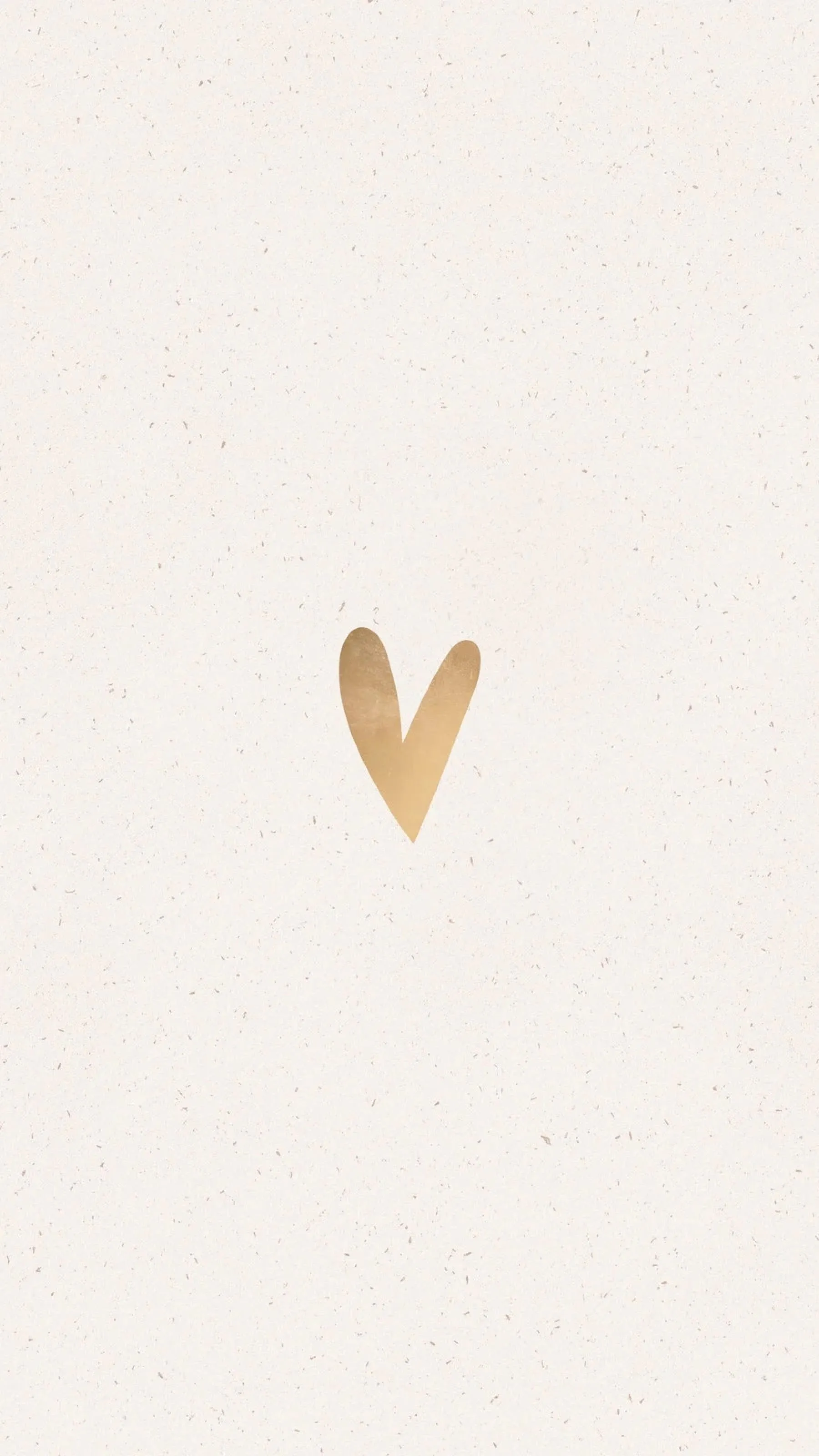 Gold Love Heart Minimal