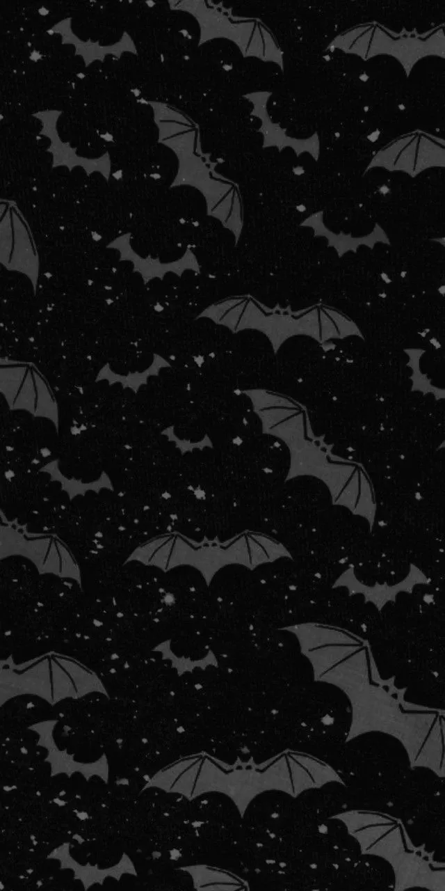 Wallpaper bats B&W
