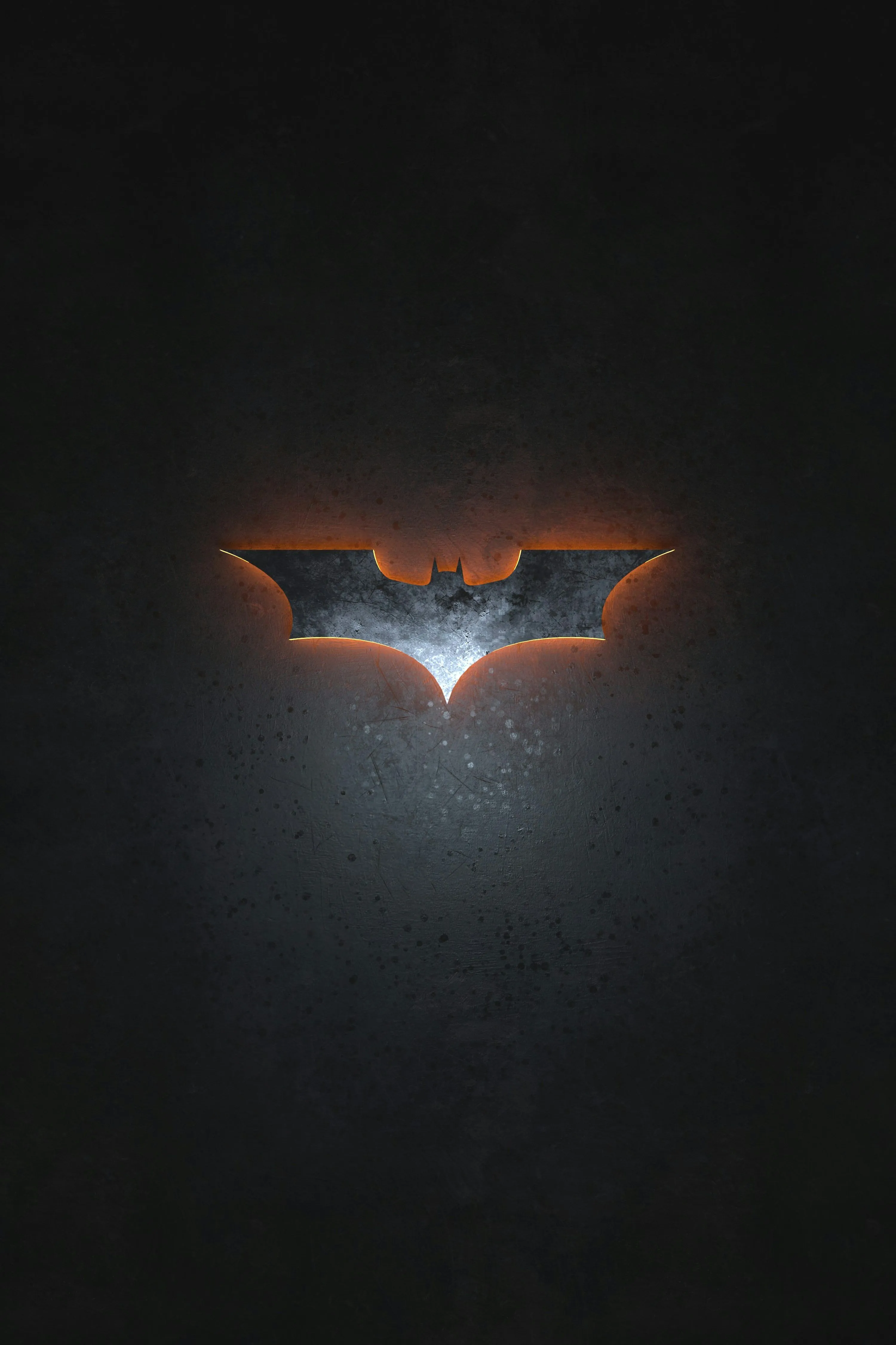 The dark knight logo on a dark background photo