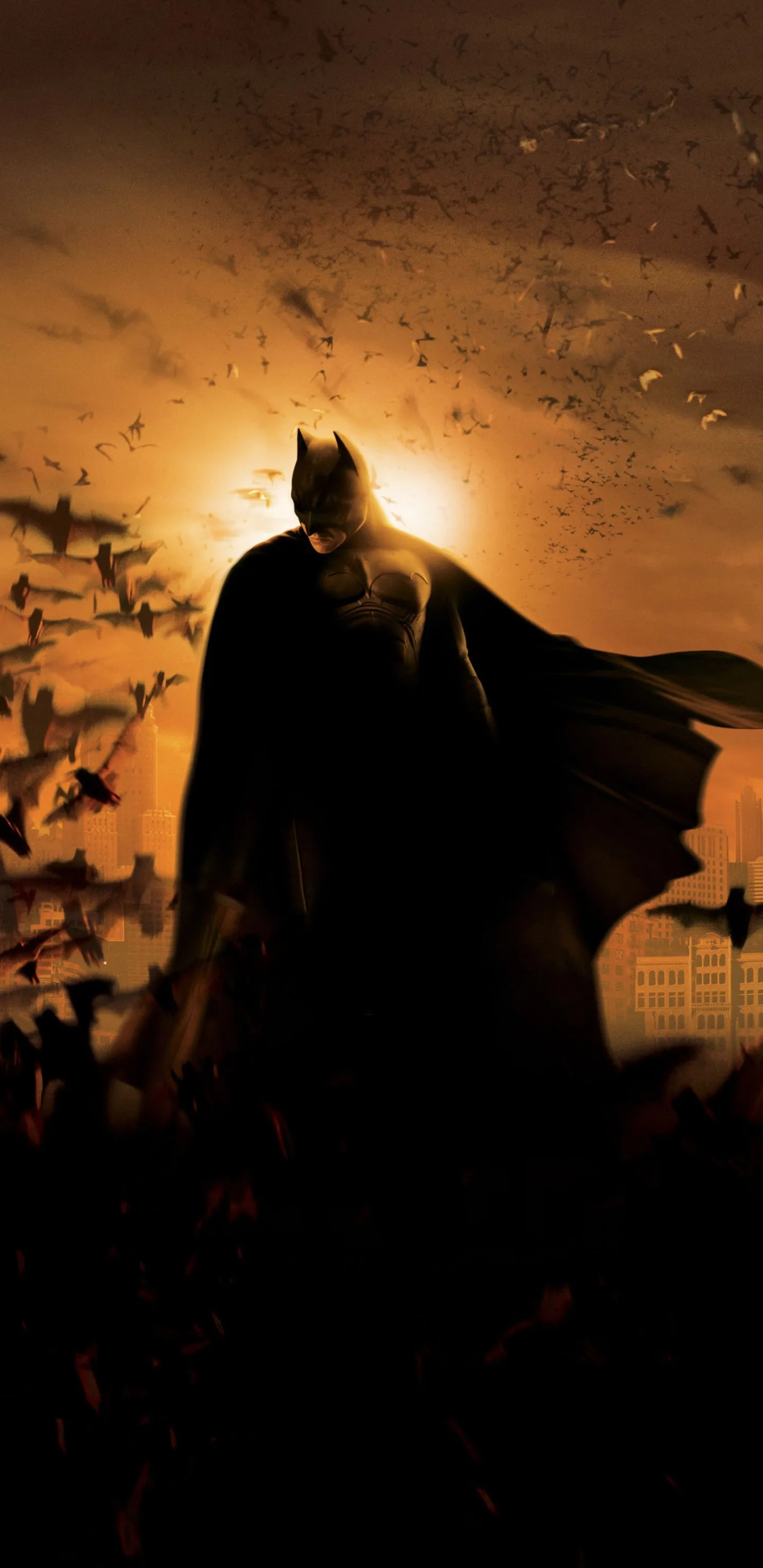 Phone wallpaper: Batman, Batman Begins, Gotham City, Superhero, Bruce Wayne, Dc Comics, Night, Bat, Movie 438496