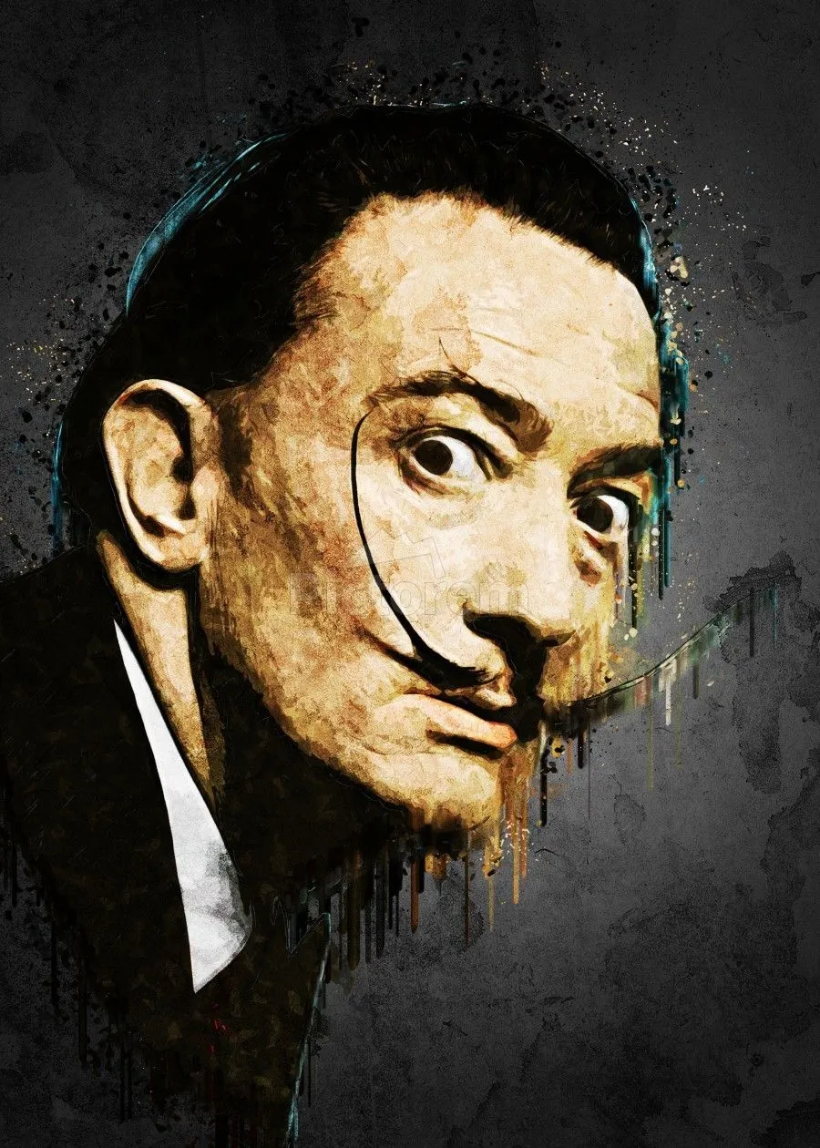Salvador Dali by Gunawan Rb Wall Art