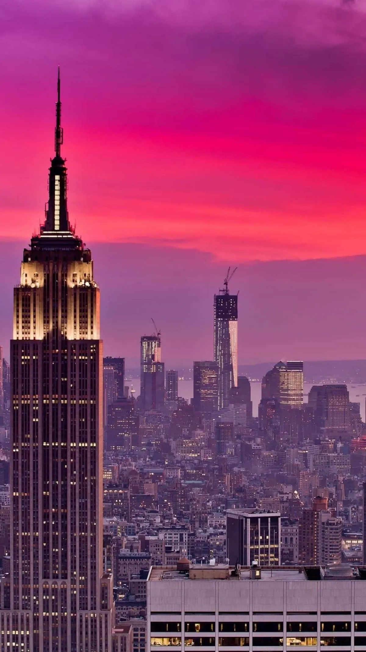 Sunset In New York City
