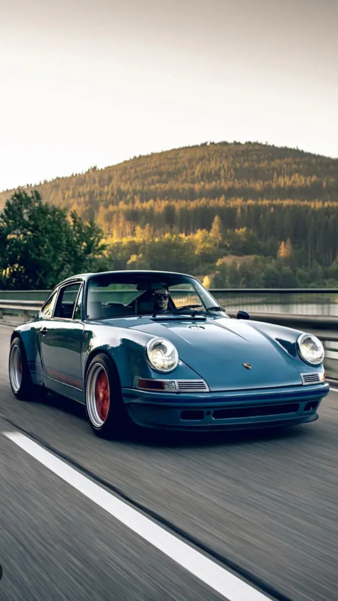 Classic Blue Porsche wallpaper