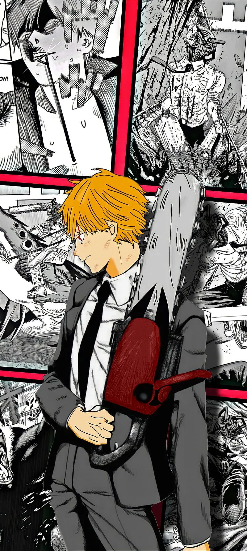 Denji Man, Chainsaw Man, Anime, HD phone wallpaper