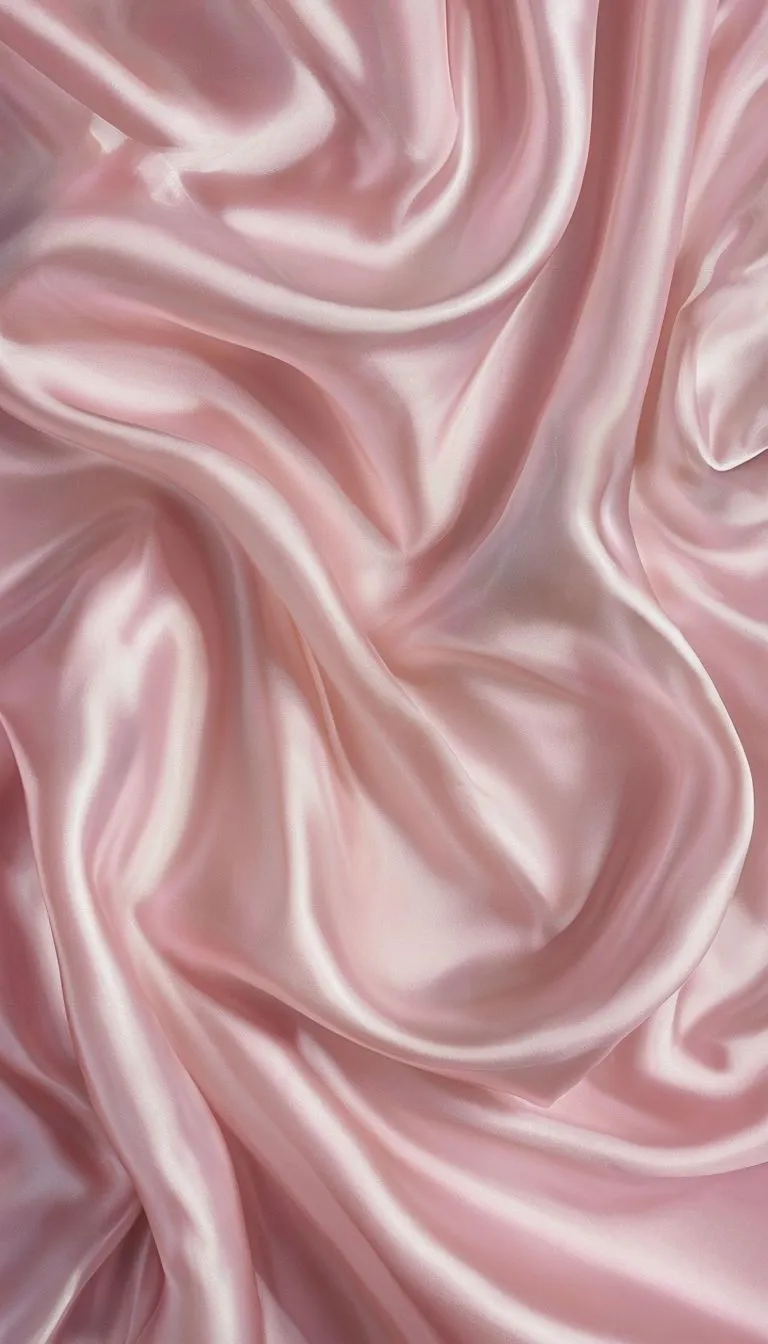 Elegant Light Pink Satin Fabric Close Up Mobile Wallpaper