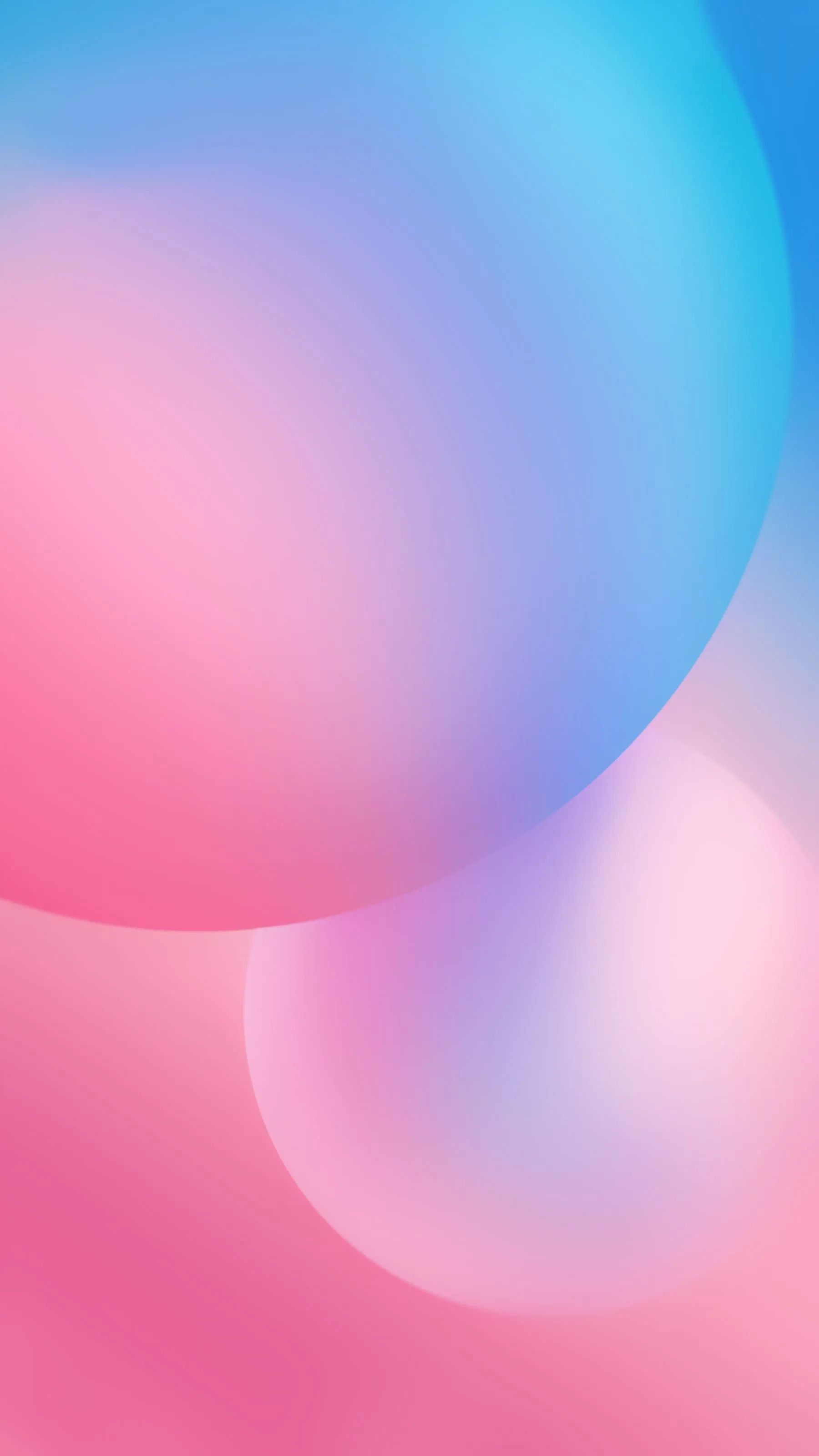 Baby Pink And Baby Blue Bubbles Circles Circular Rounded