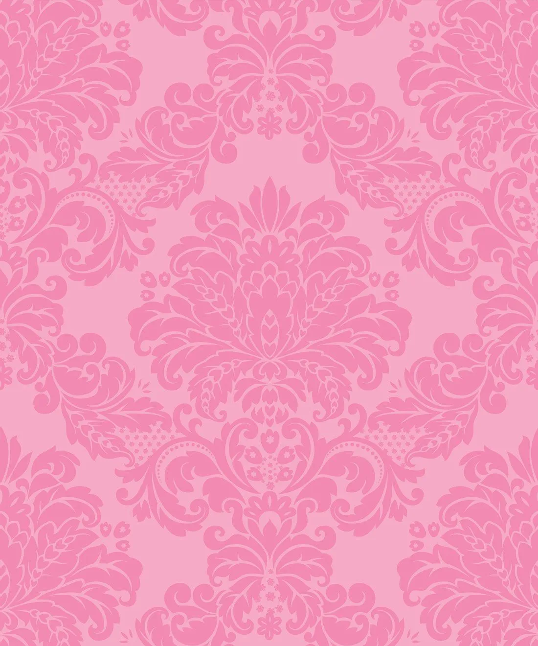 Pink Damask Wallpaper, Bright, Bold & Opulent