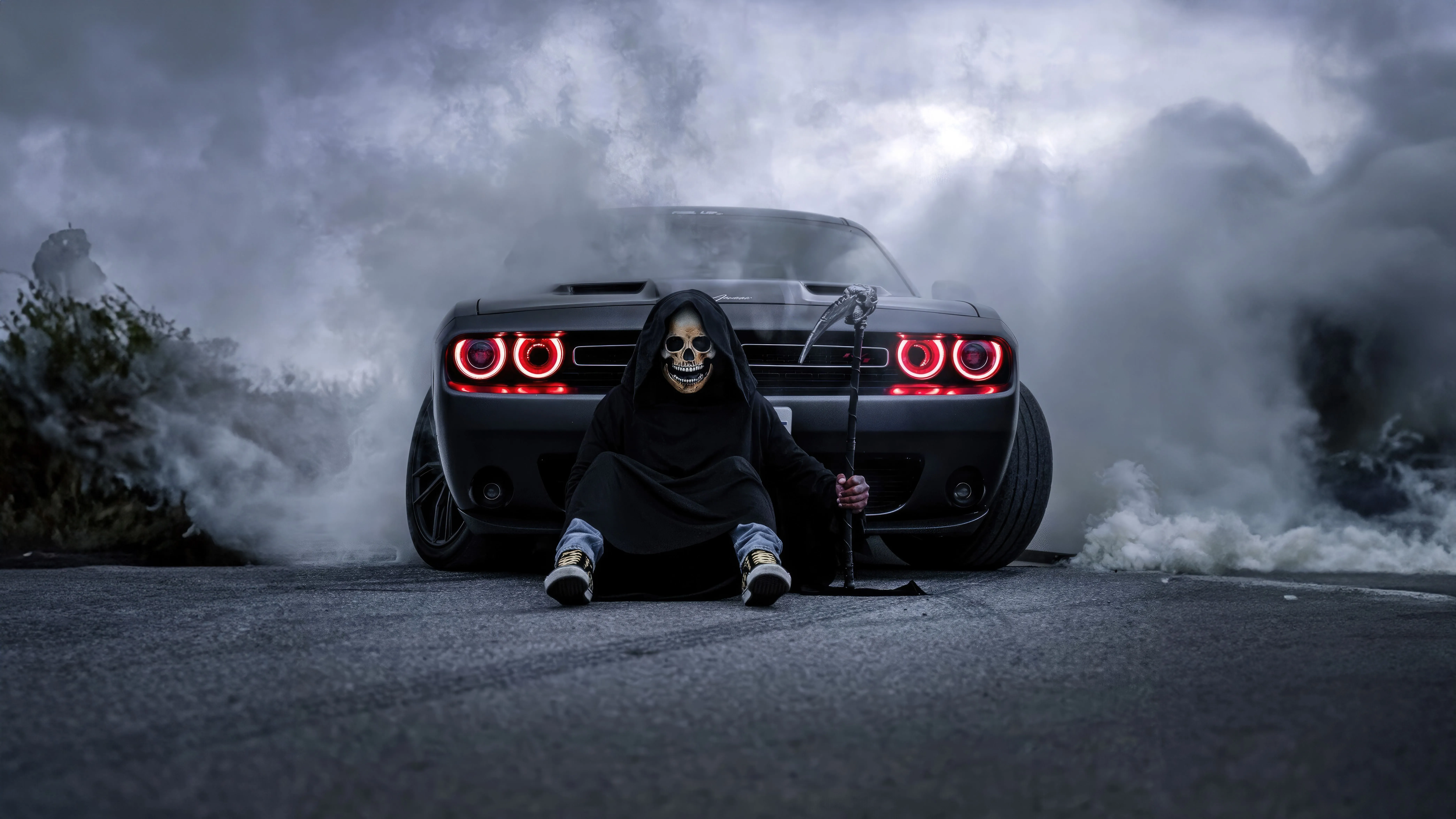 Dodge Challenger Reaper Rumbles On Laptop HD , HD 4k Wallpaper Image, Background, Photos and Picture