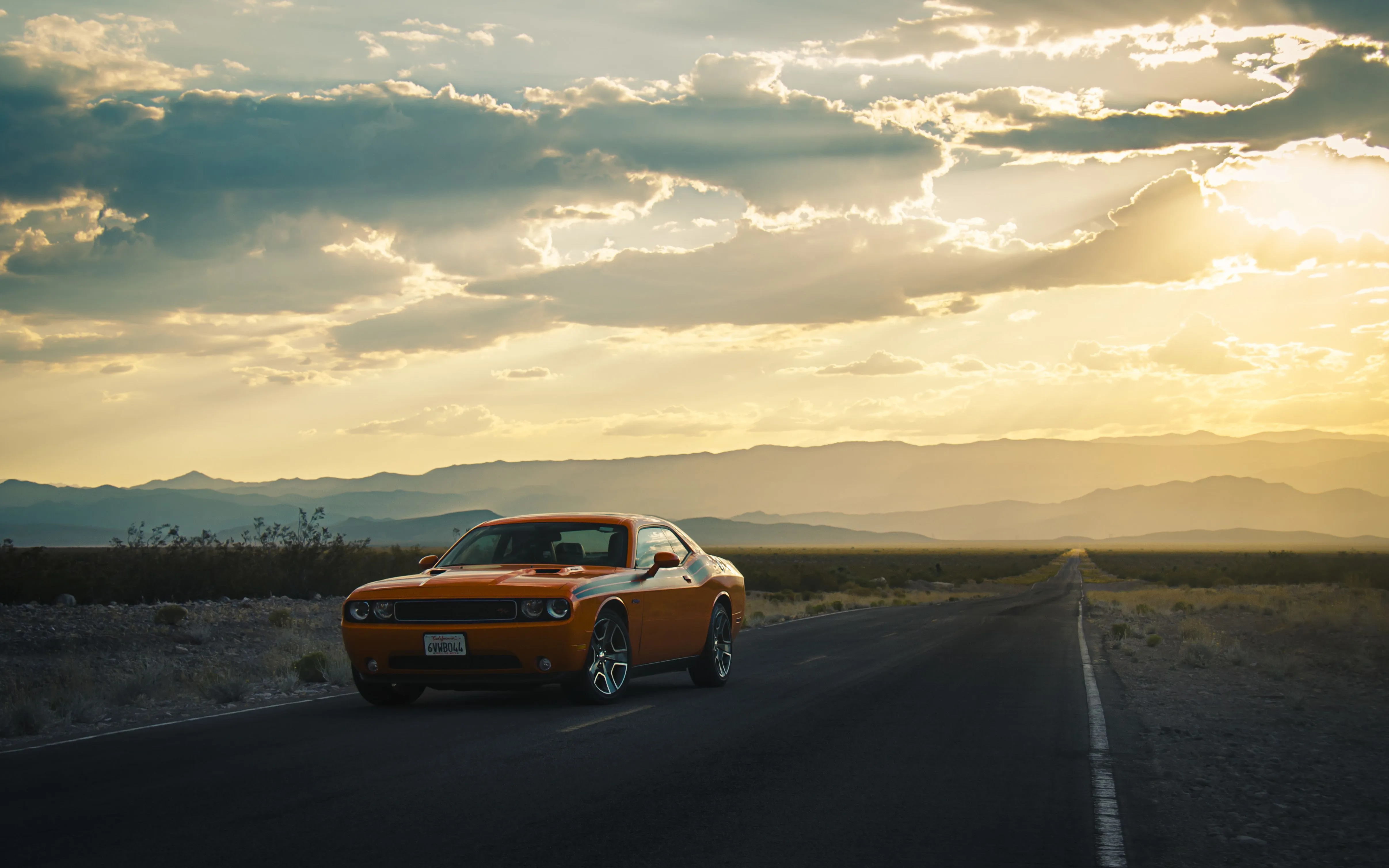 dodge, challenger, side view Wallpaper, HD Cars 4K Wallpaper, Image and Background