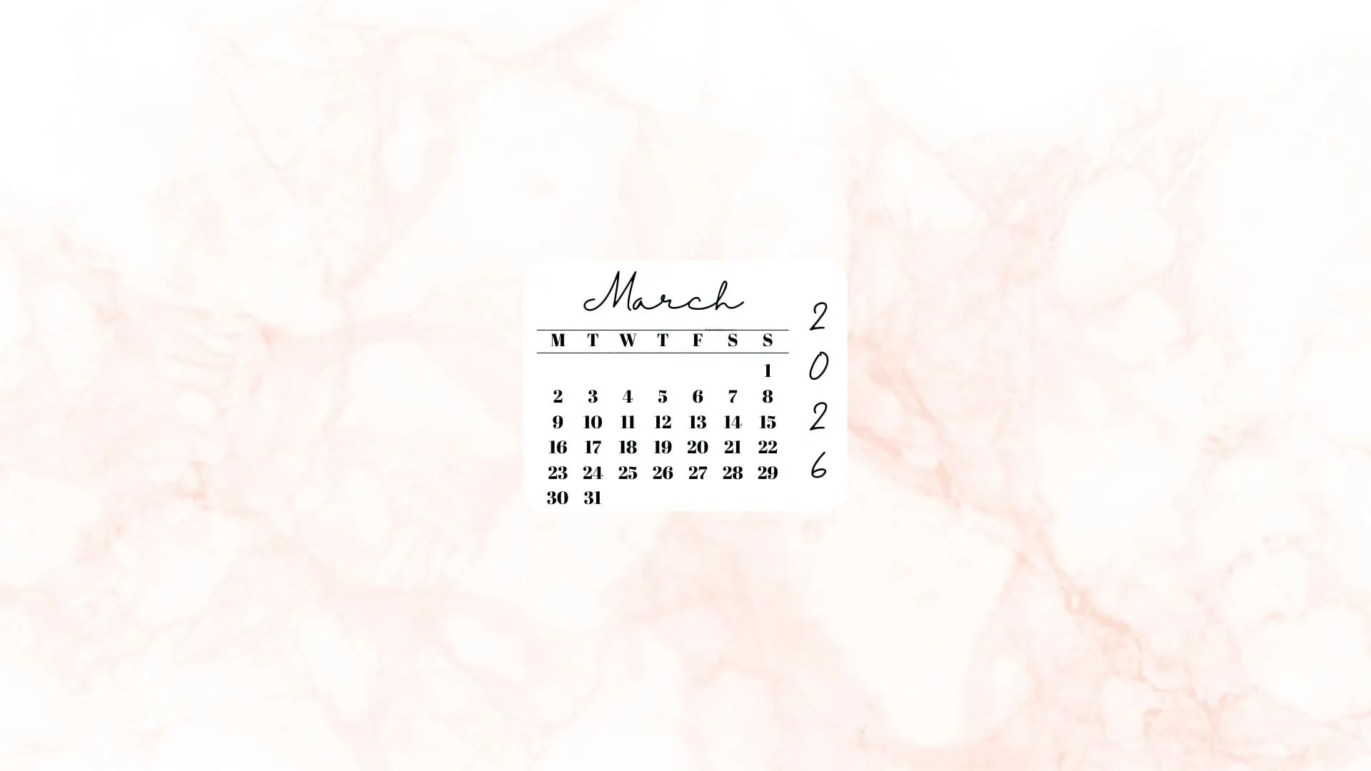 March Desktop Background
