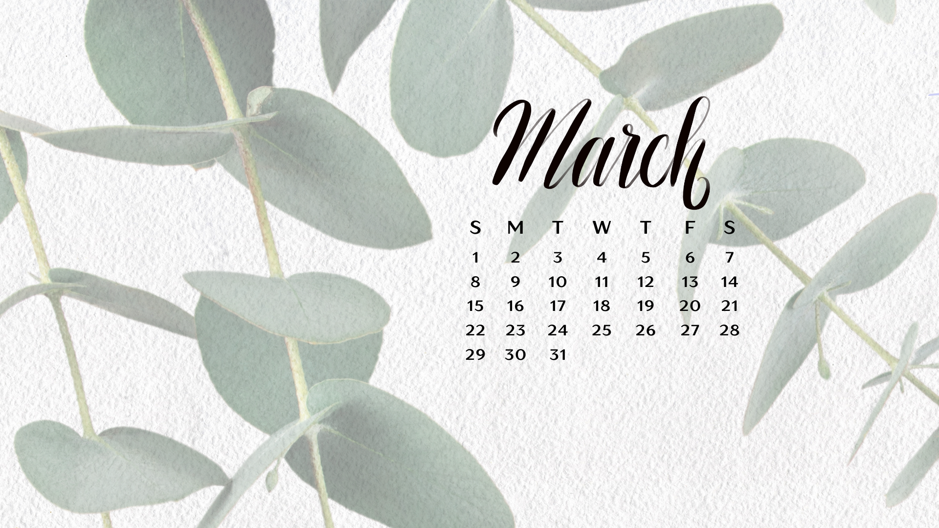 Free March 2026 Desktop Calendar Background (EASY DOWNLOAD)