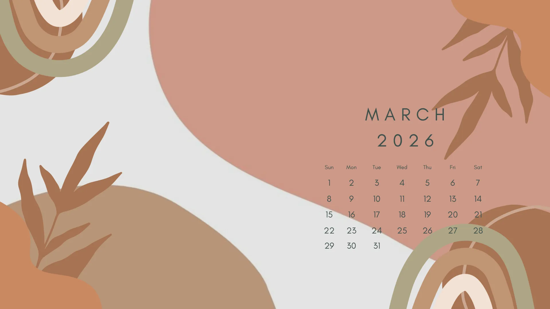 March 2026 Desktop Wallpaper