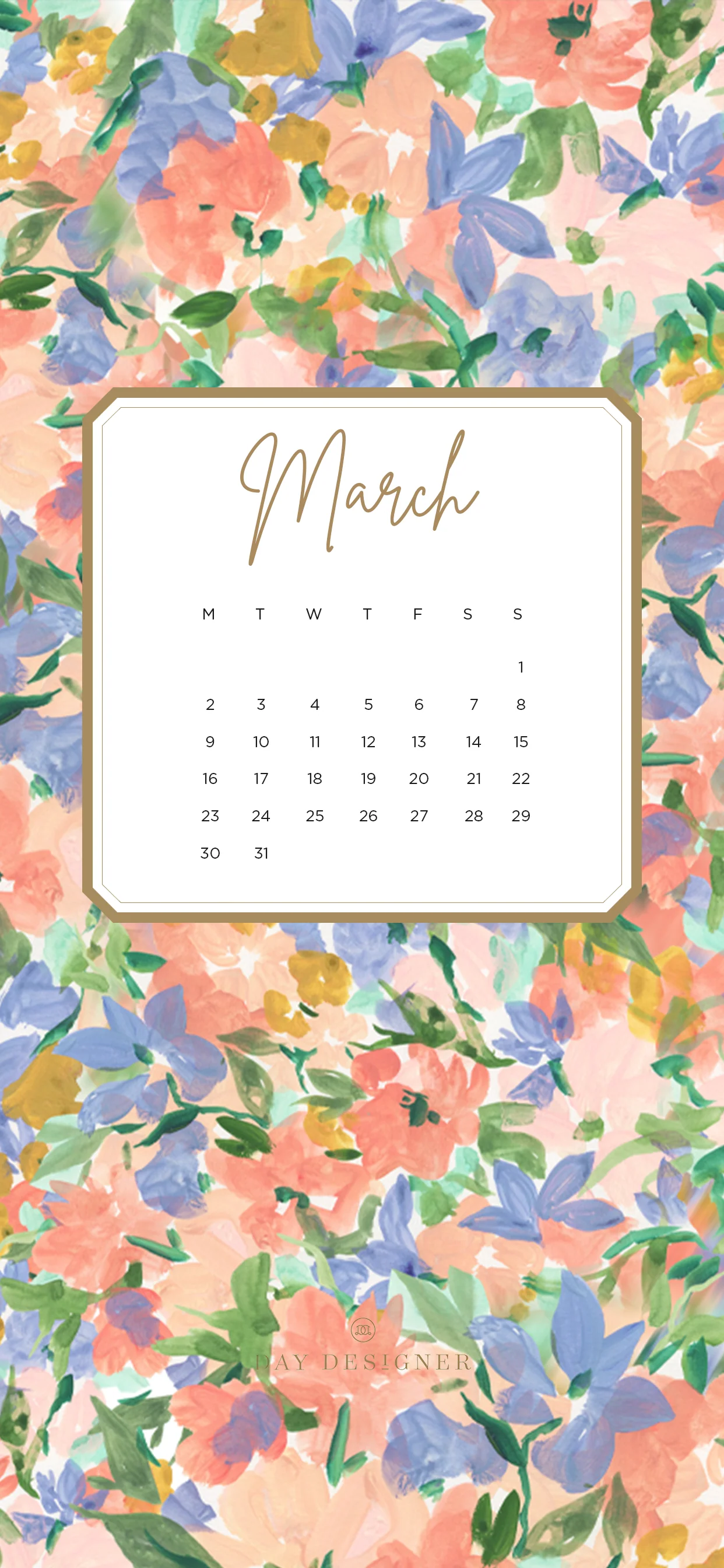 Free Digital Calendar Wallpaper
