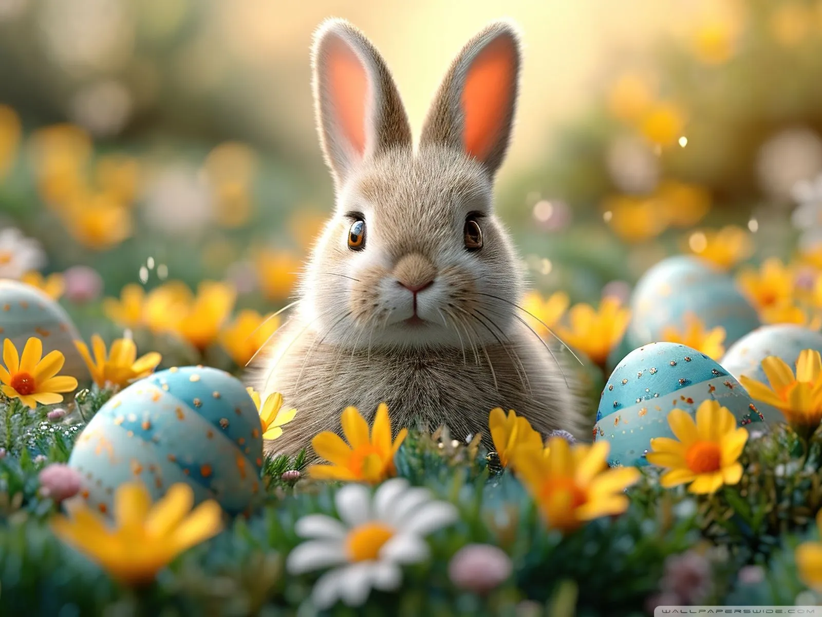 Easter Bunny 2025 4K UHD Wallpaper for UltraHD Desktop and TV, Widescreen and UltraWide Display, Dual Monitor, Smartphone and Tablet Devices