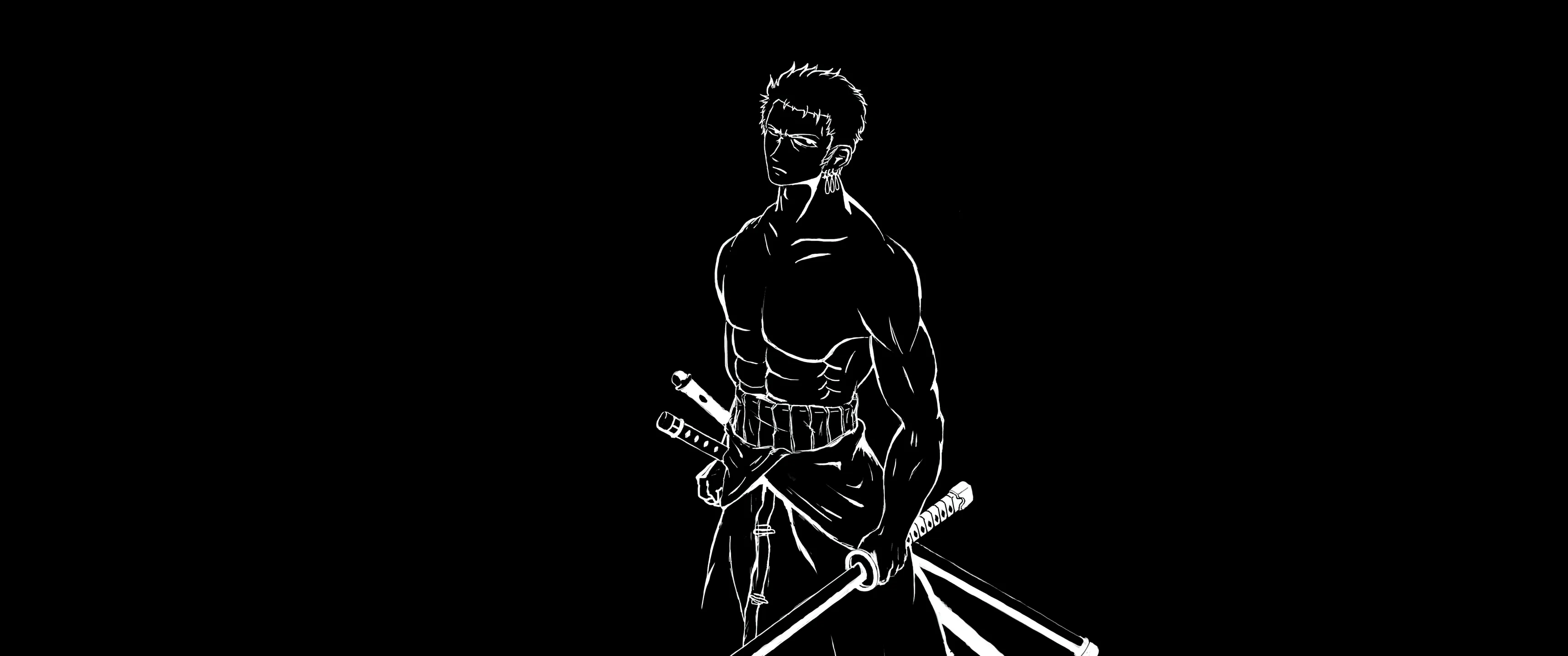 Roronoa Zoro Wallpaper 4K, AMOLED, One Piece, Pirate Hunter