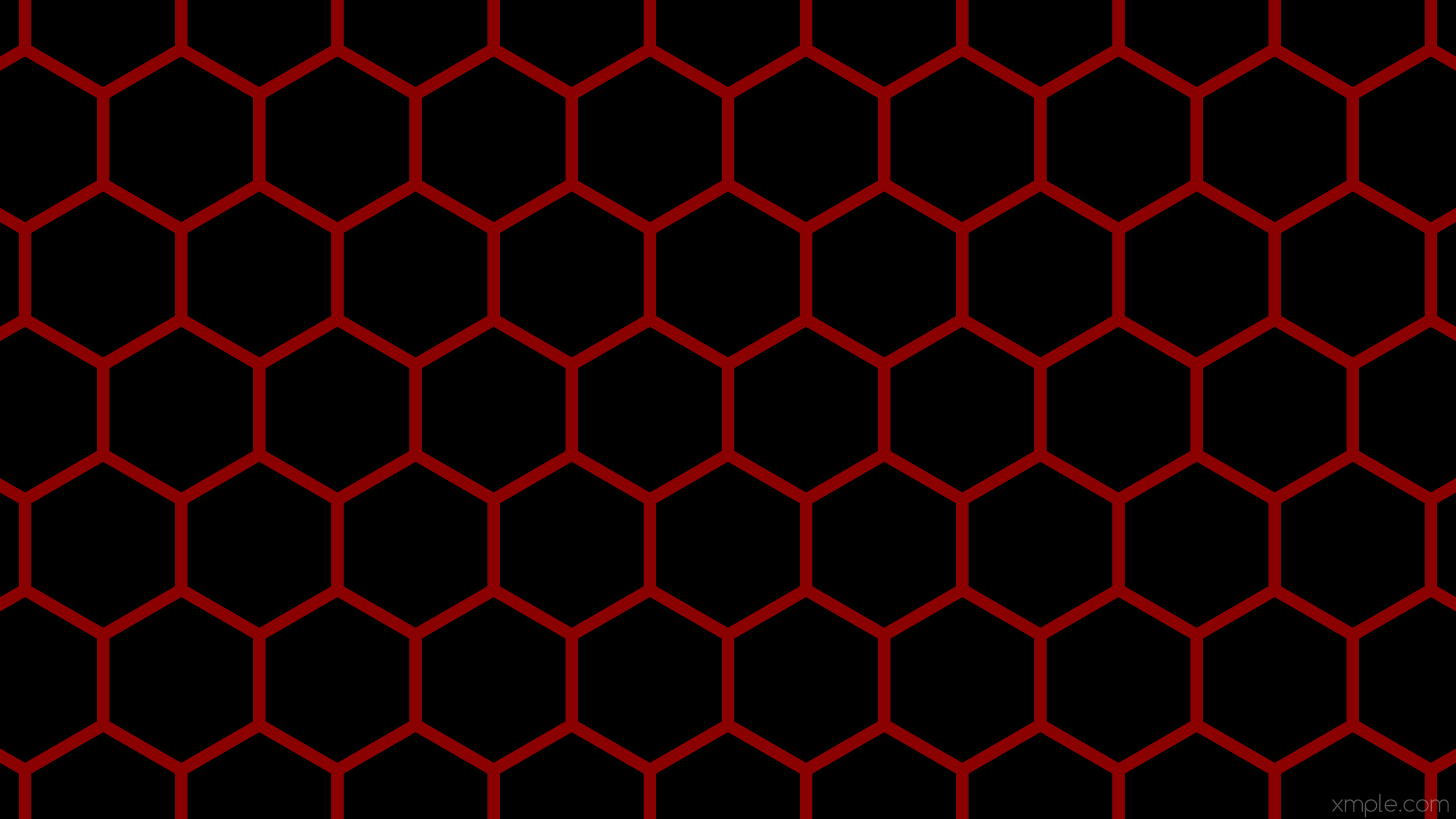 Red honeycomb black hexagon beehive wallpaper 4K HD