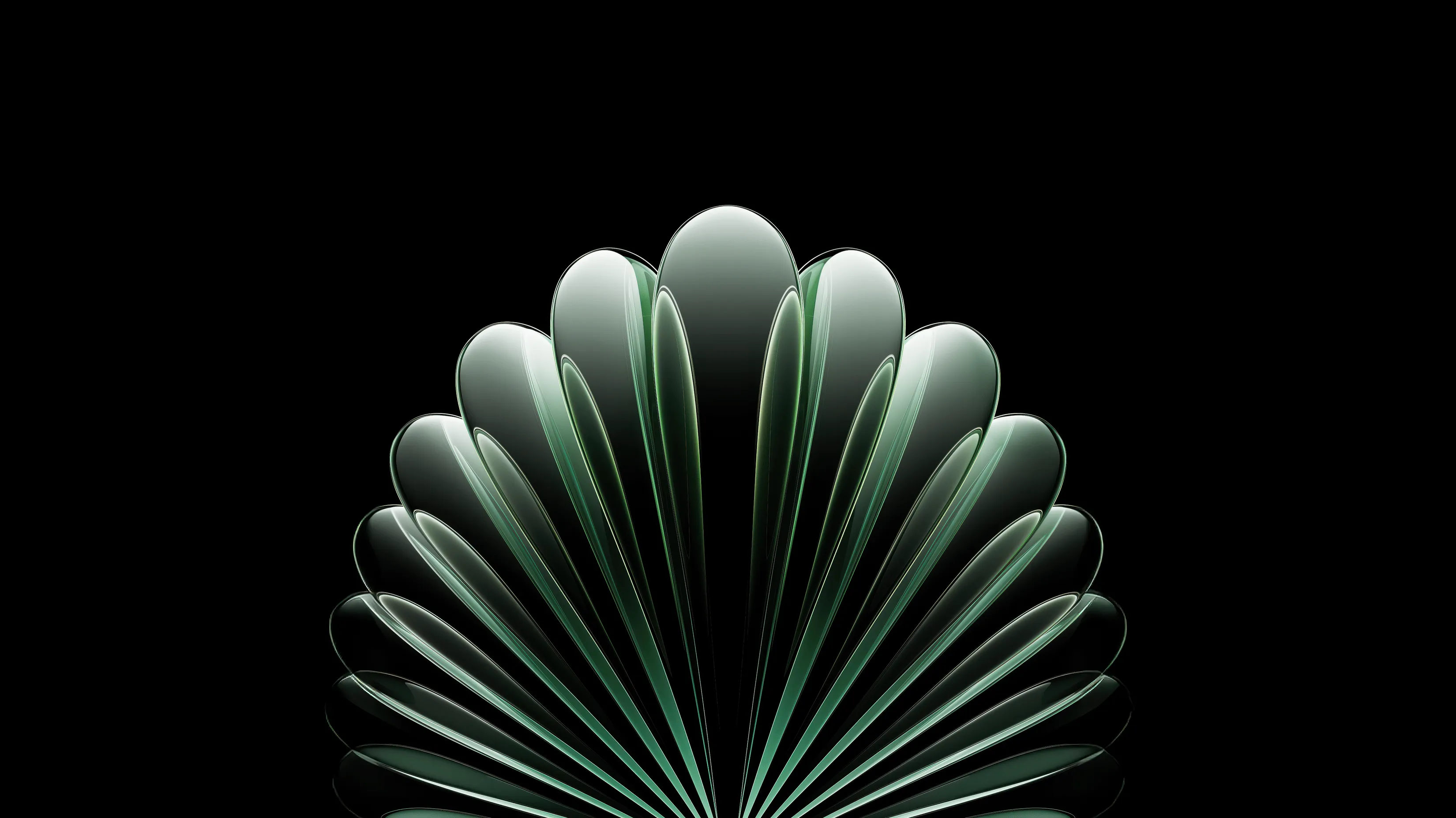 Green Abstract 3D Glass Top Free 4K 6K 8K Desktop Wallpaper For Mac Windows PC And Linux Ultra HD High Resolution Definition Backdrops Background