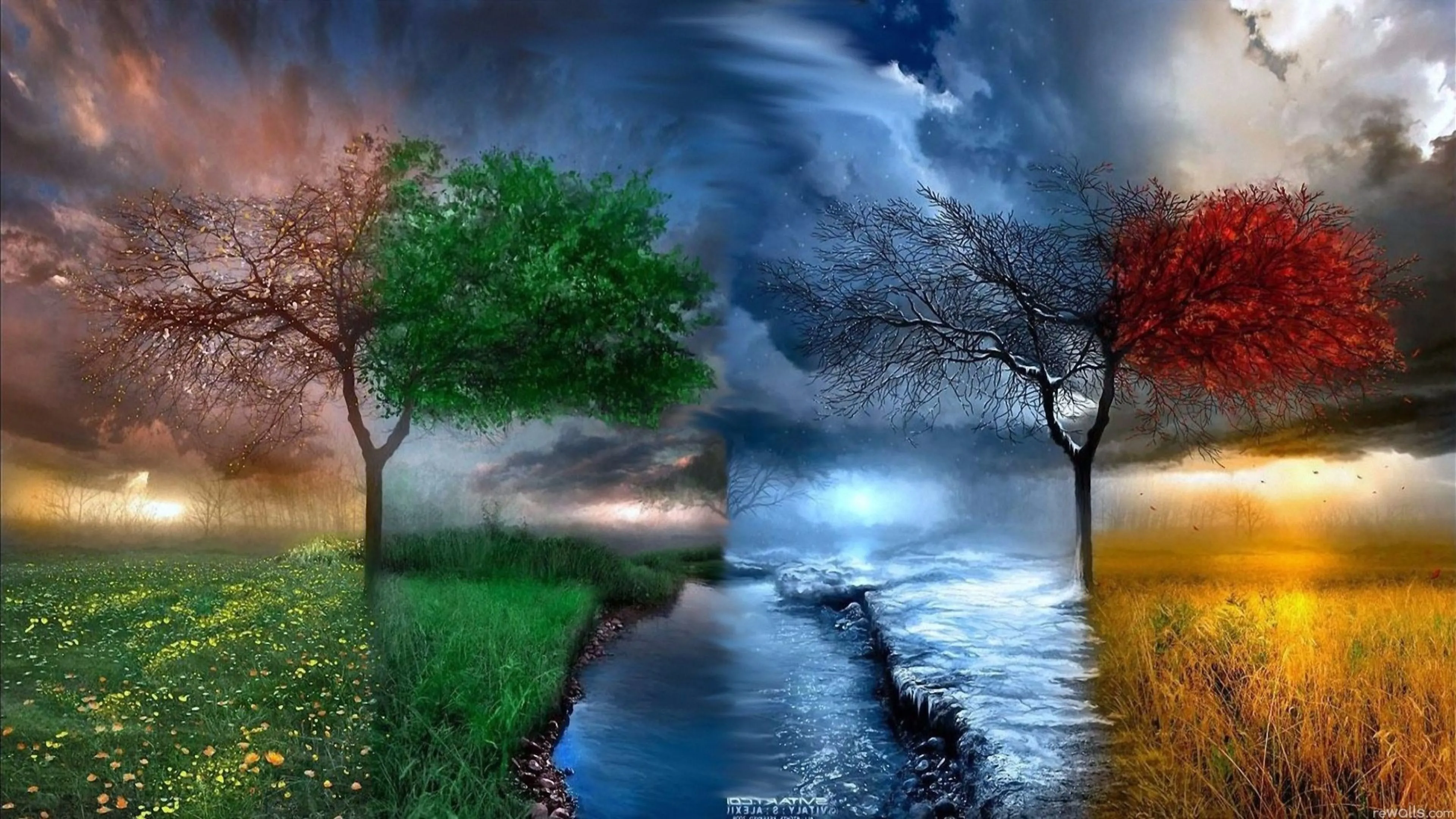 3D Winter Desktop Wallpaper