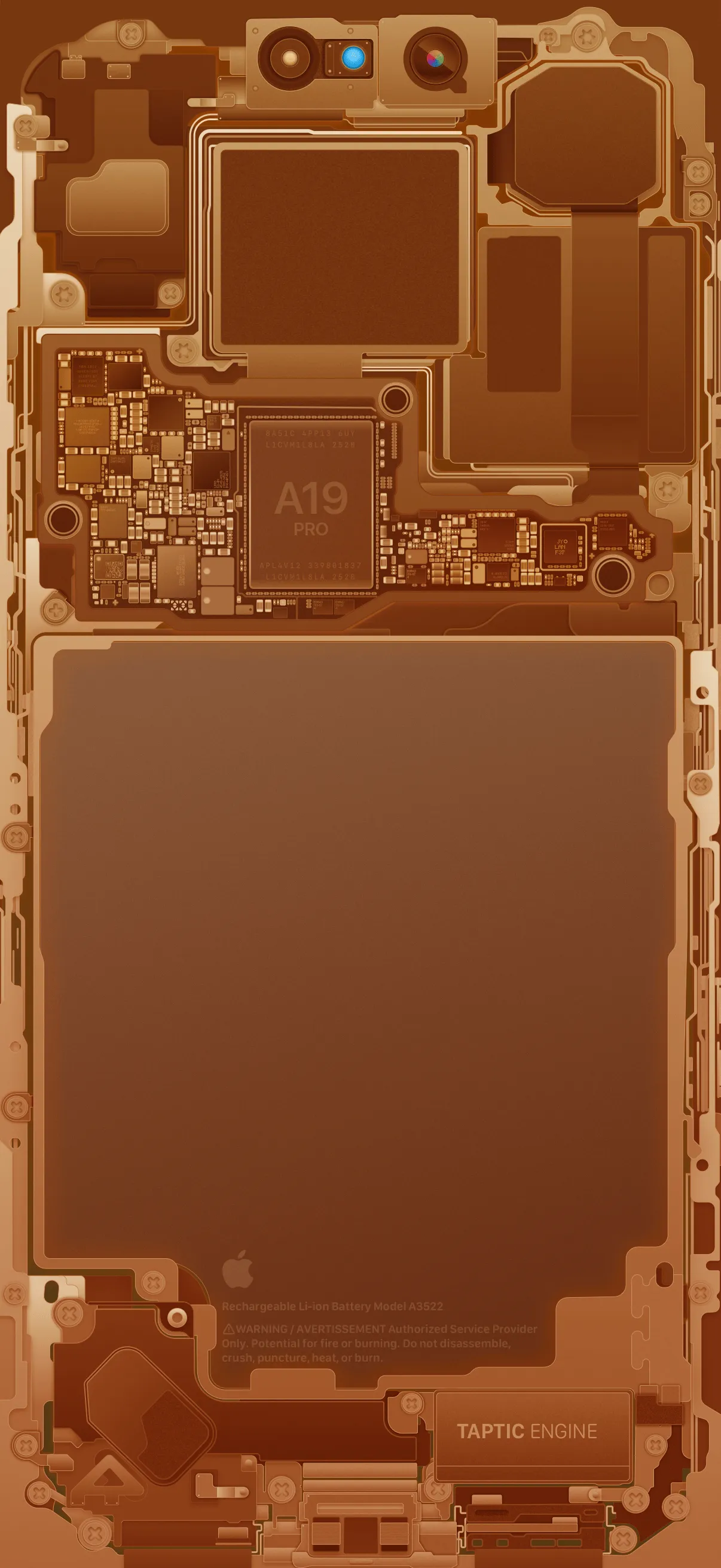 iPhone 17 Pro & 17 Pro Max Internals Wallpaper