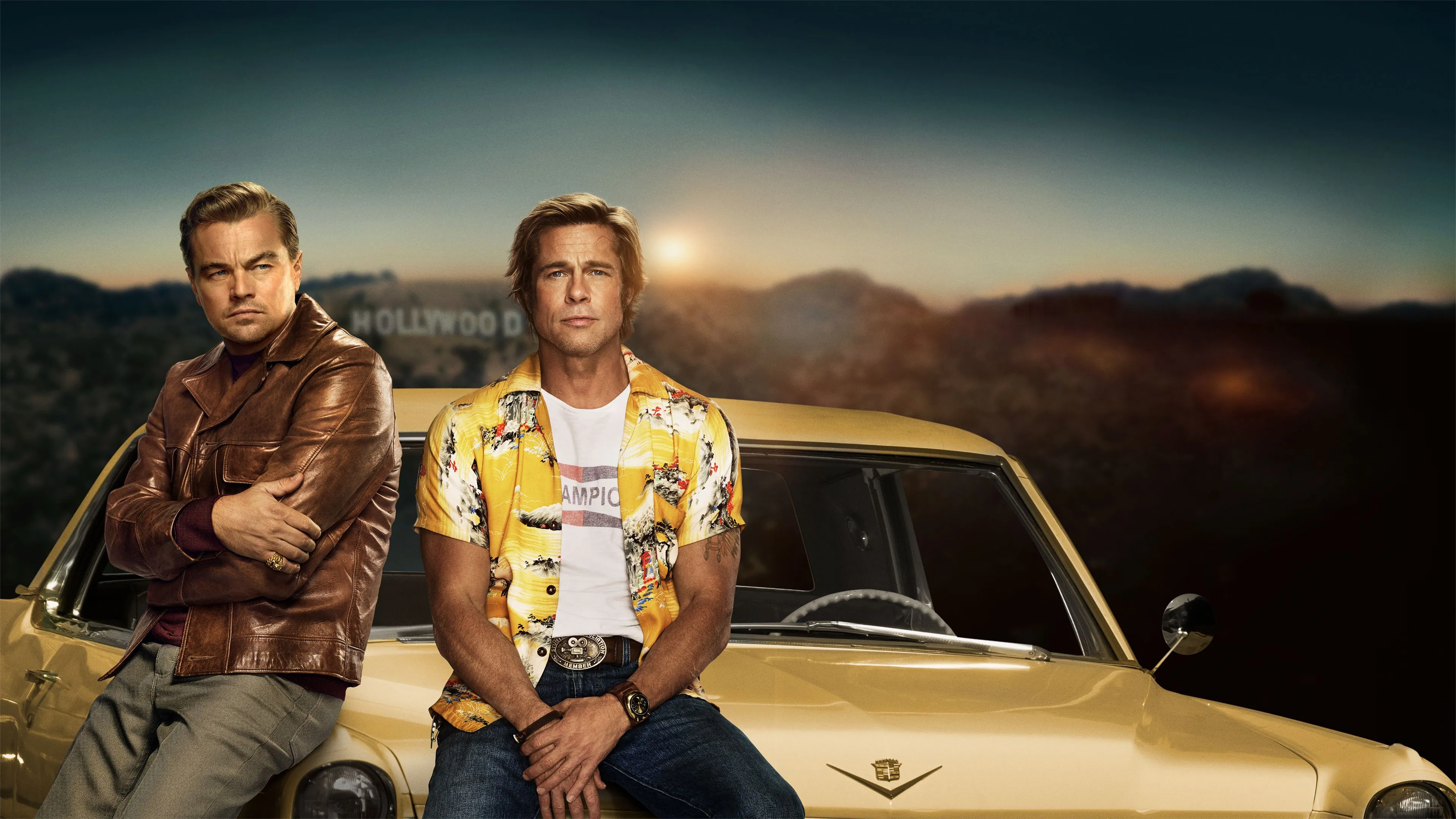 Download Leonardo Dicaprio Brad Pitt Movie Once Upon A Time In Hollywood 4k Ultra HD Wallpaper
