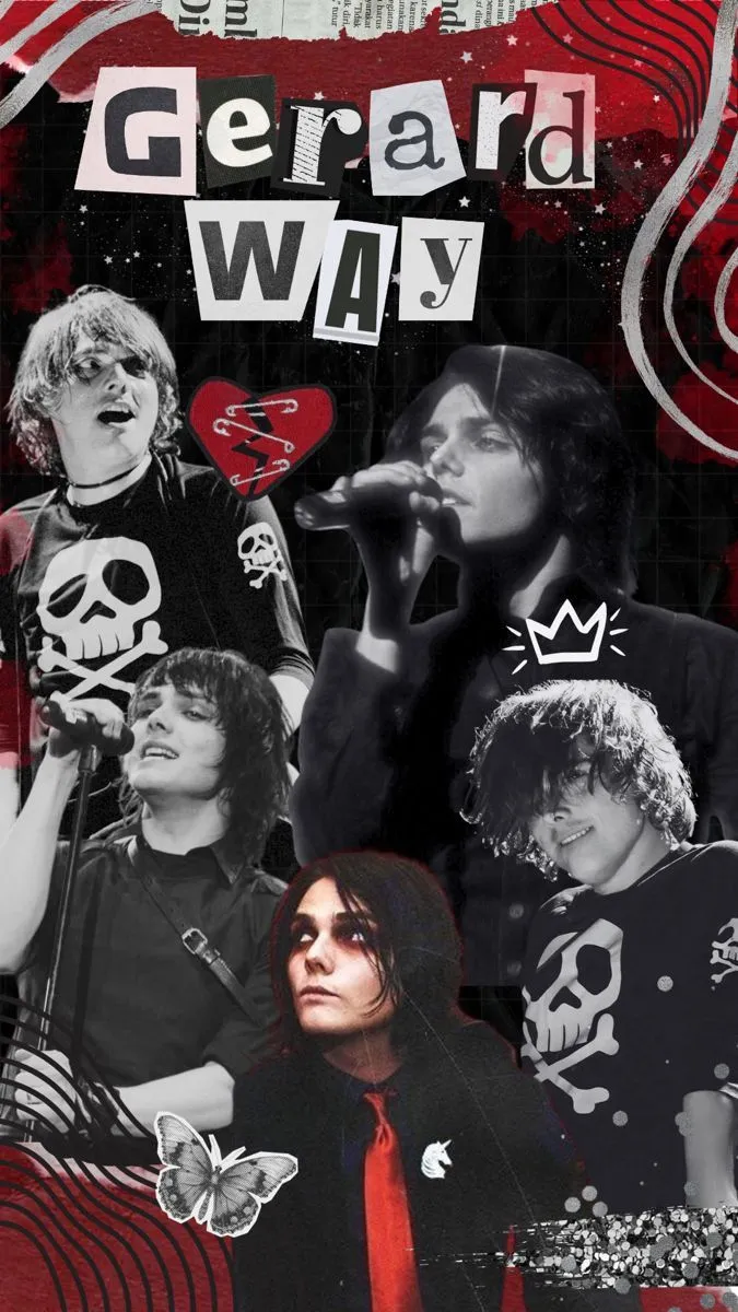 Gerard way collage wallpaper