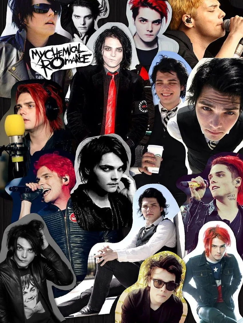 Gerard way collage HD phone wallpaper