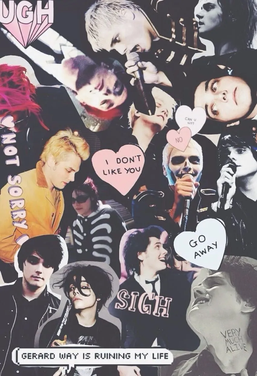 Gerard Way Collage Tumblr My Chemical Romance Way HD phone wallpaper