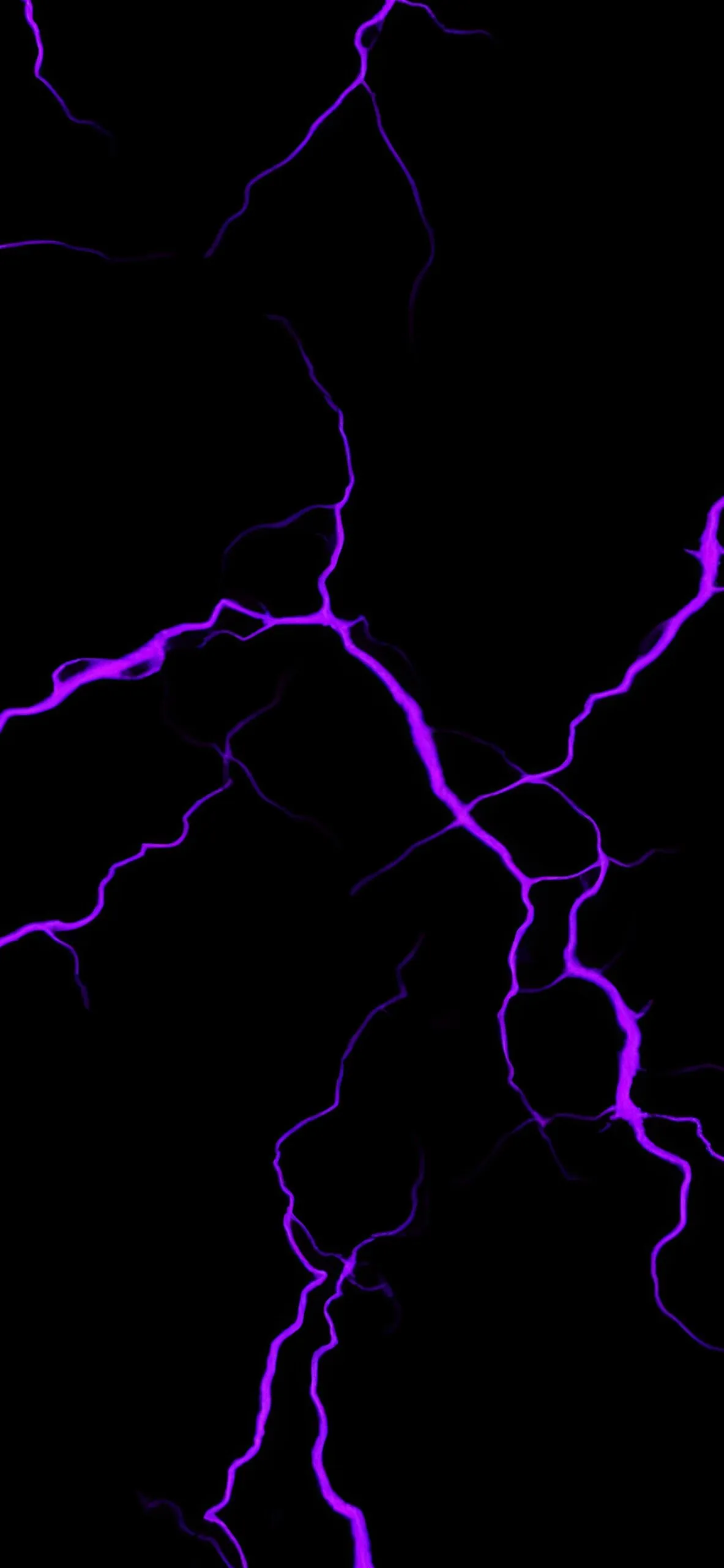Glowing Purple Lightning Aesthetic Wallpaper