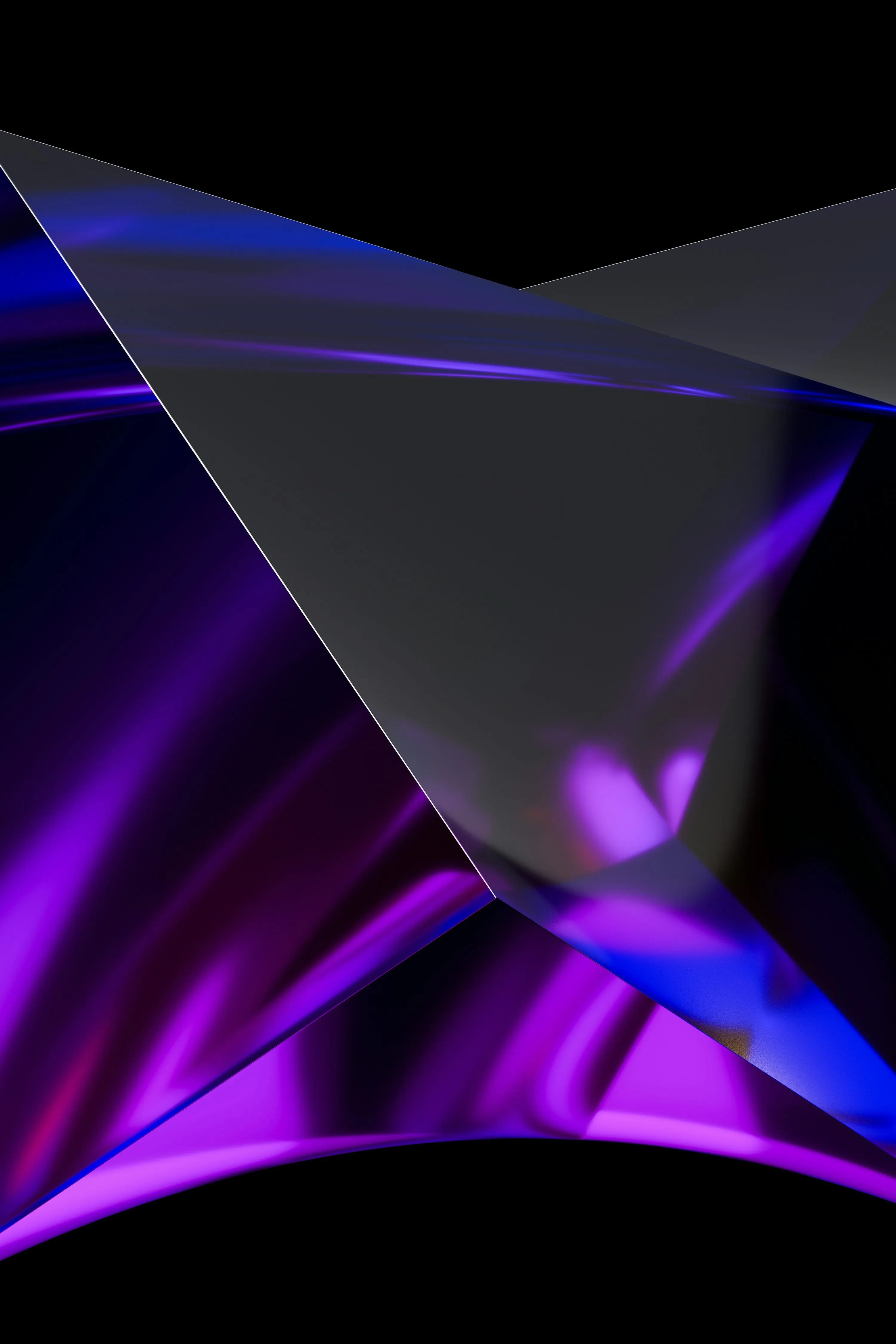 A black background with a purple and blue design photo