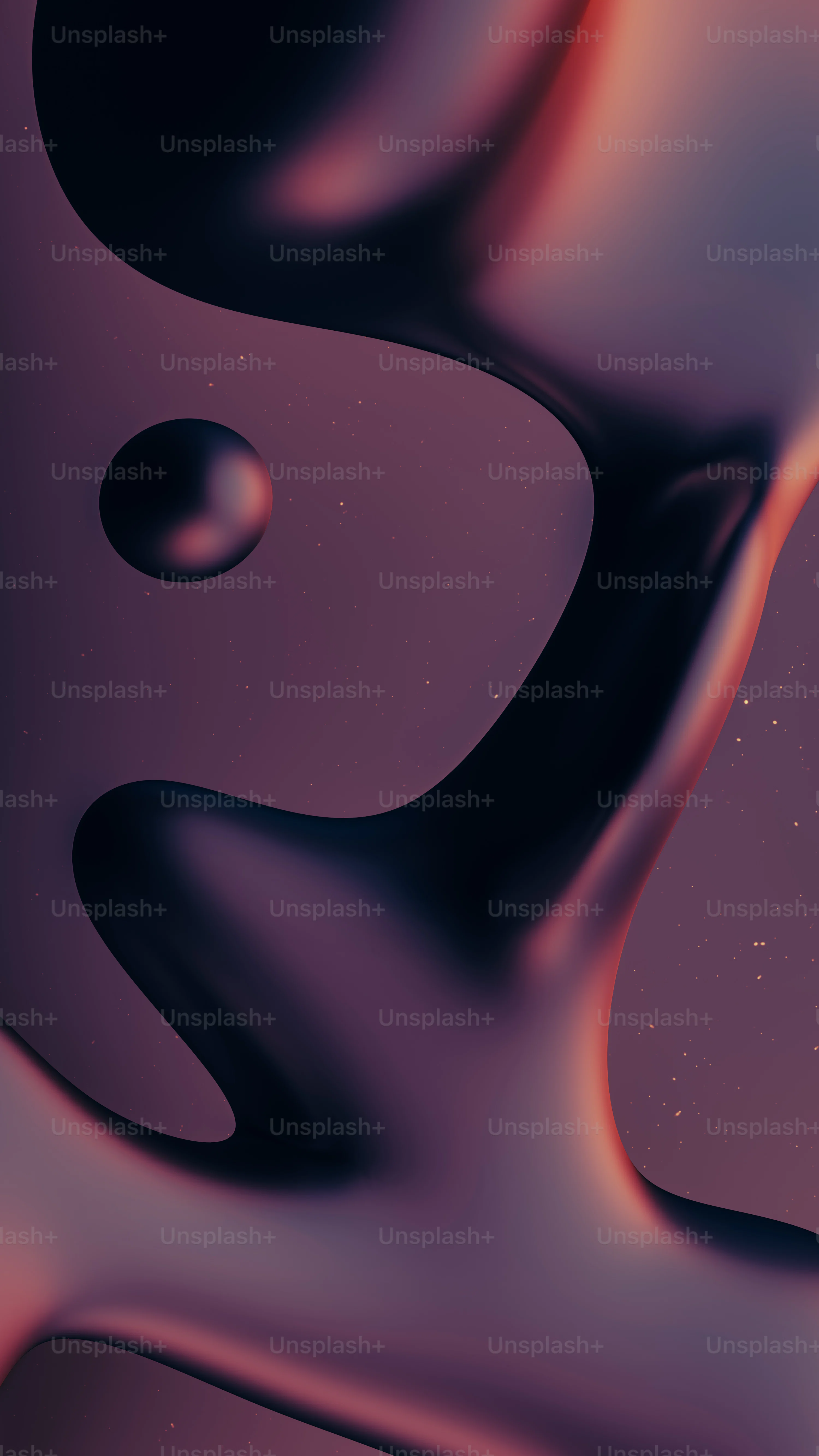 A purple and black background with a swirl photo