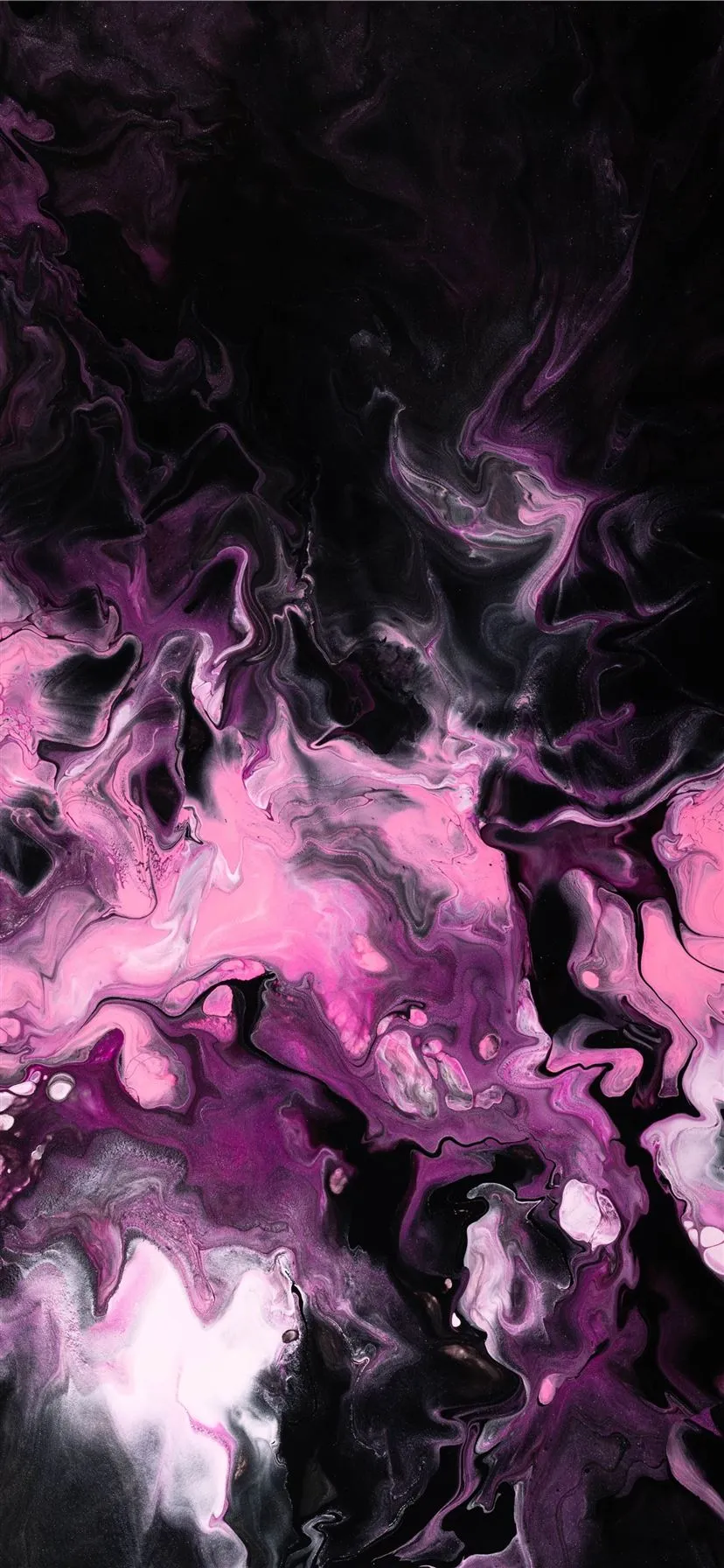 purple and black abstract painting iPhone 11 Wallpaper Free Download