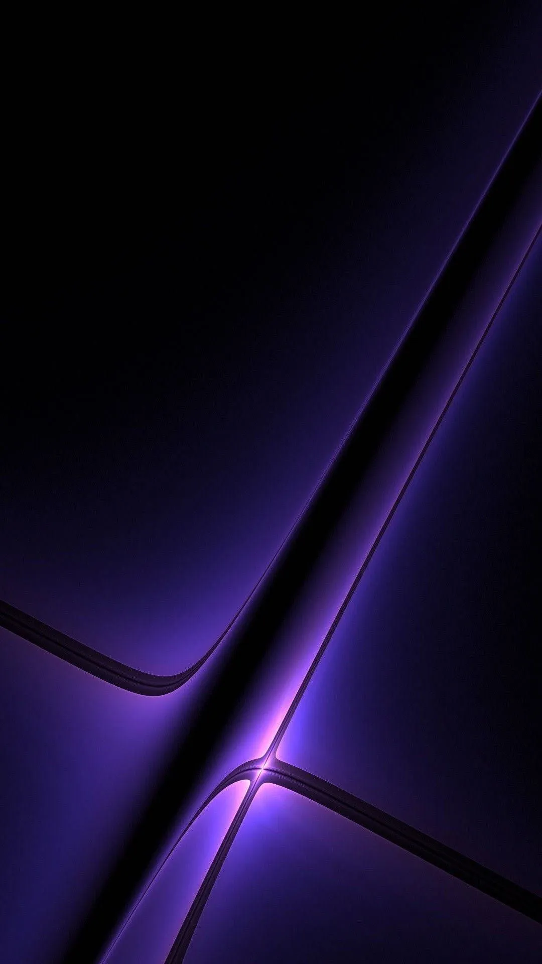 Download 3D Black And Purple Phone Wallpaper