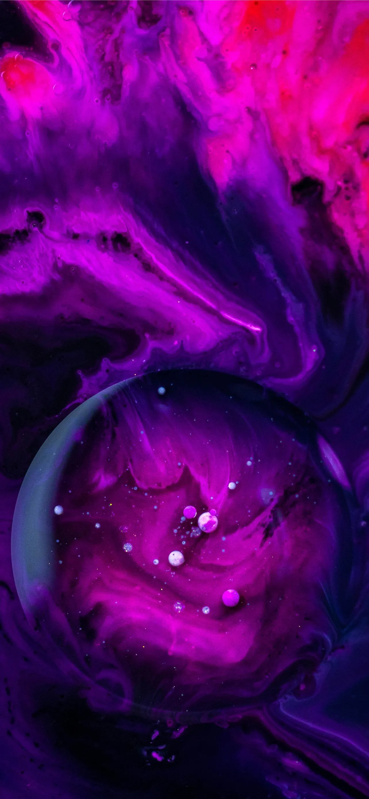 purple and black abstract painting iPhone Wallpaper Free Download
