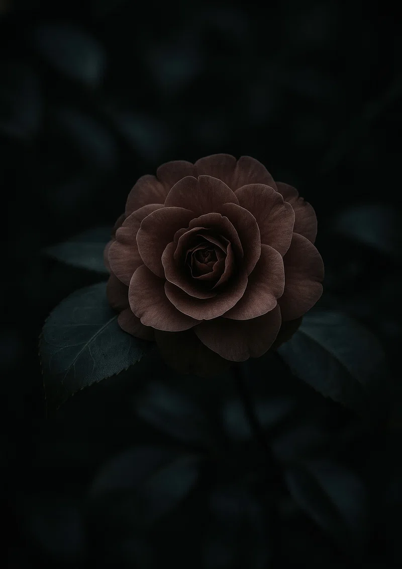 Dark floral elegance mobile wallpaper