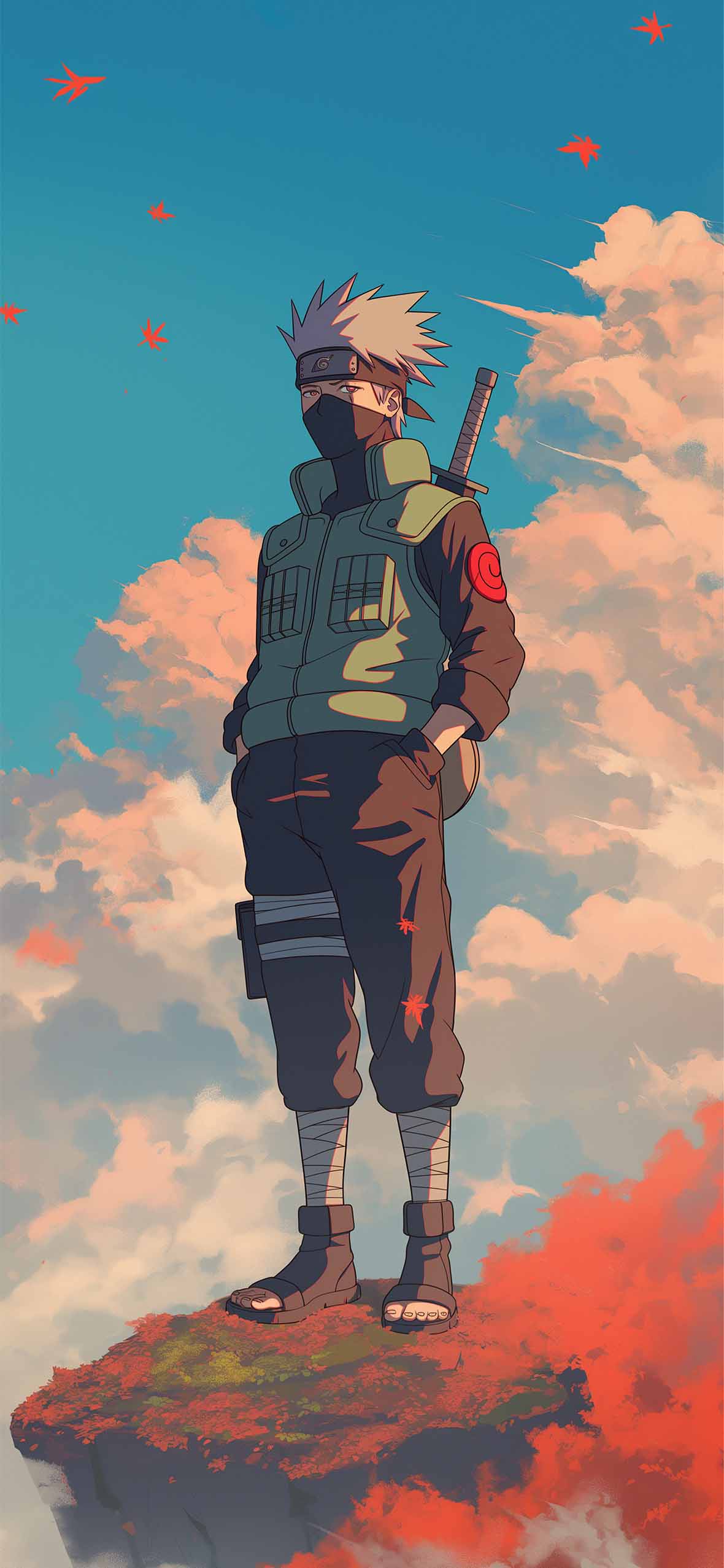 Kakashi Art Style Aesthetic Naruto Wallpaper