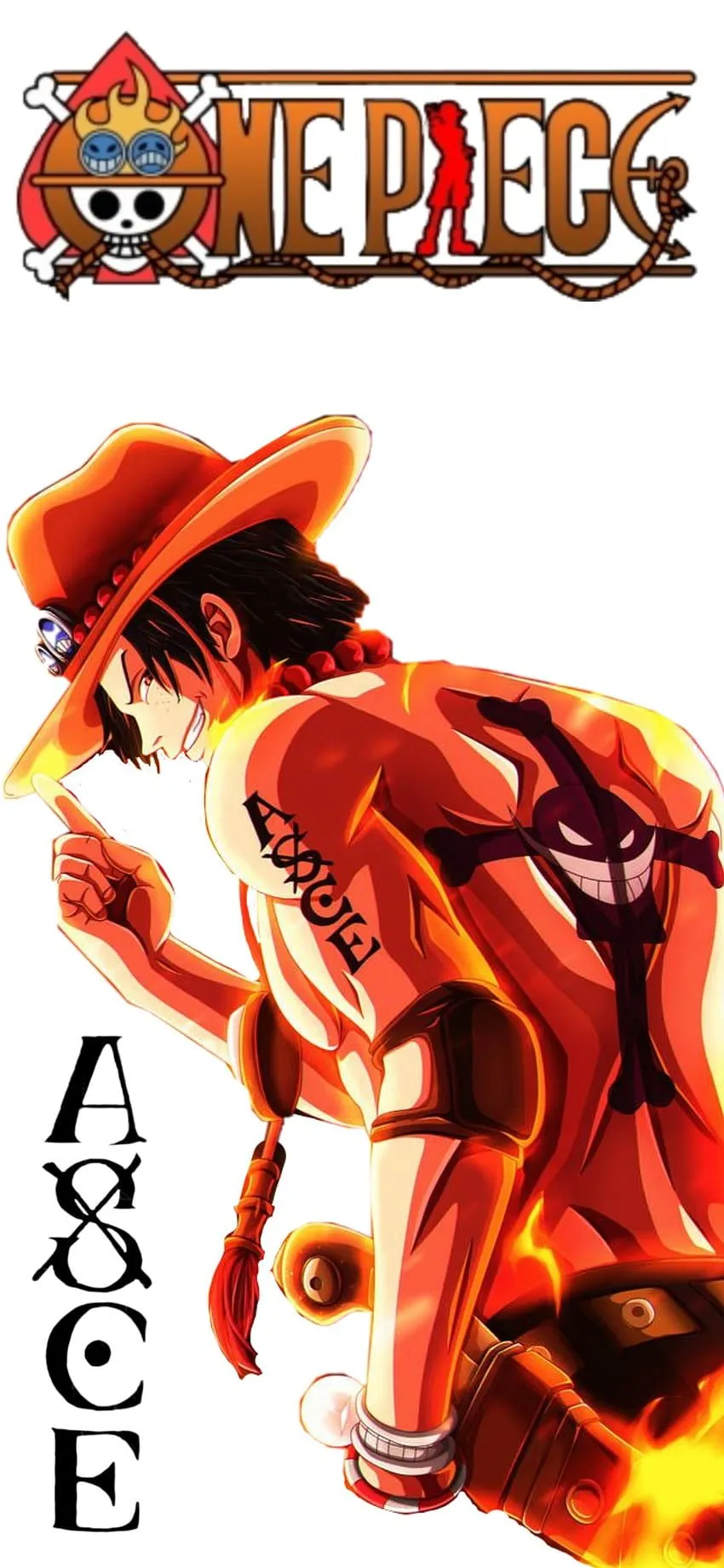 Portgas D Ace, luffy, fire, fist, one piece HD phone wallpaper