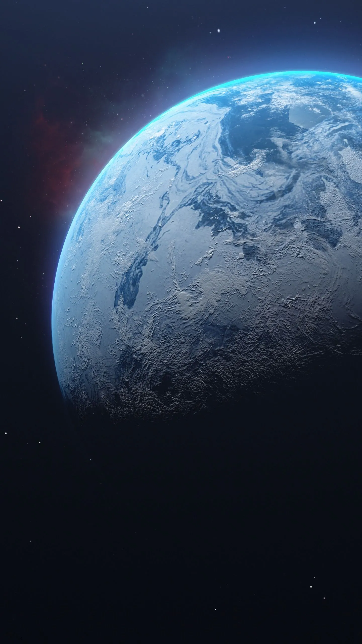 Planet Wallpaper 4K, Frozen, Orbit, Outer space