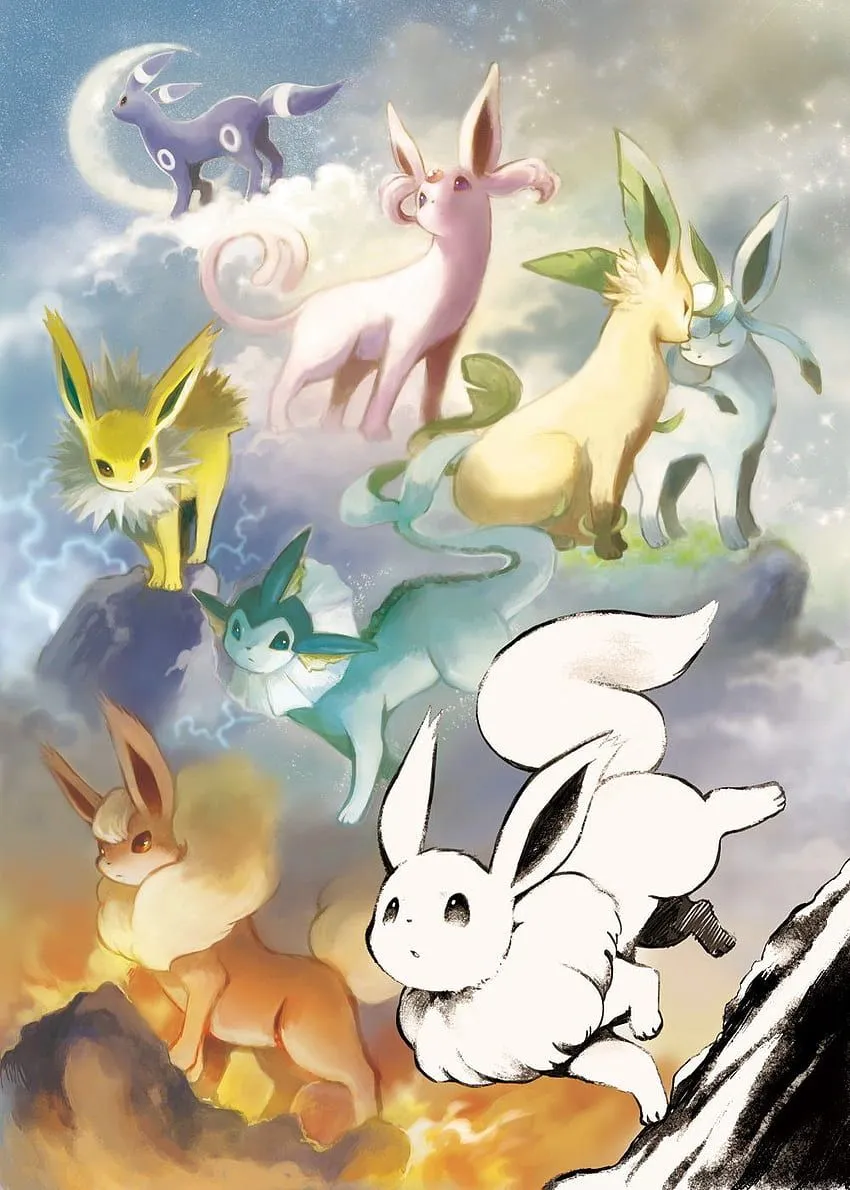 Pokemon Eeveelutions Phone HD phone wallpaper