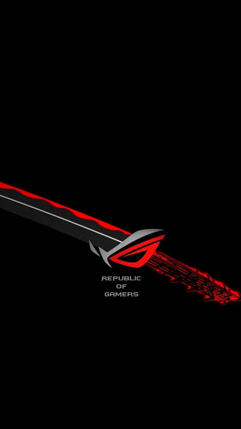 Rog, black, dark, gamers, games, red, republic, HD phone wallpaper