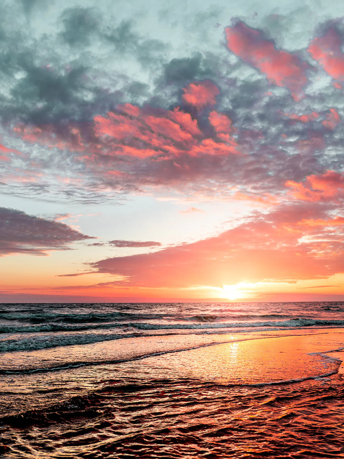 Sky & Beach Sunset Wall Mural