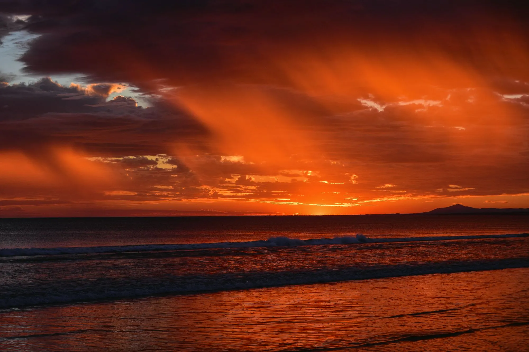 Free Image, rain, sunset, afterglow, horizon, red sky at morning, nature, sunrise, sea, dusk, evening, cloud, orange, ocean, calm, dawn, atmosphere, sound, shore, coast, landscape, sunlight, geological phenomenon, tropics, celestial event