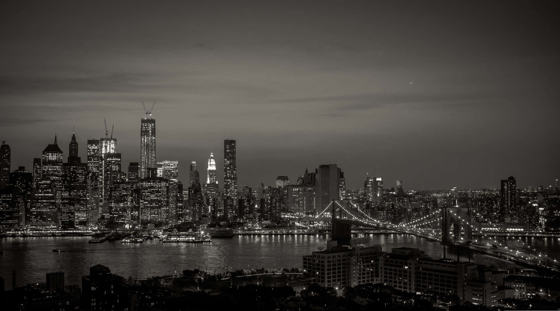 Download Monochrome Dark City 4k Resolution Wallpaper
