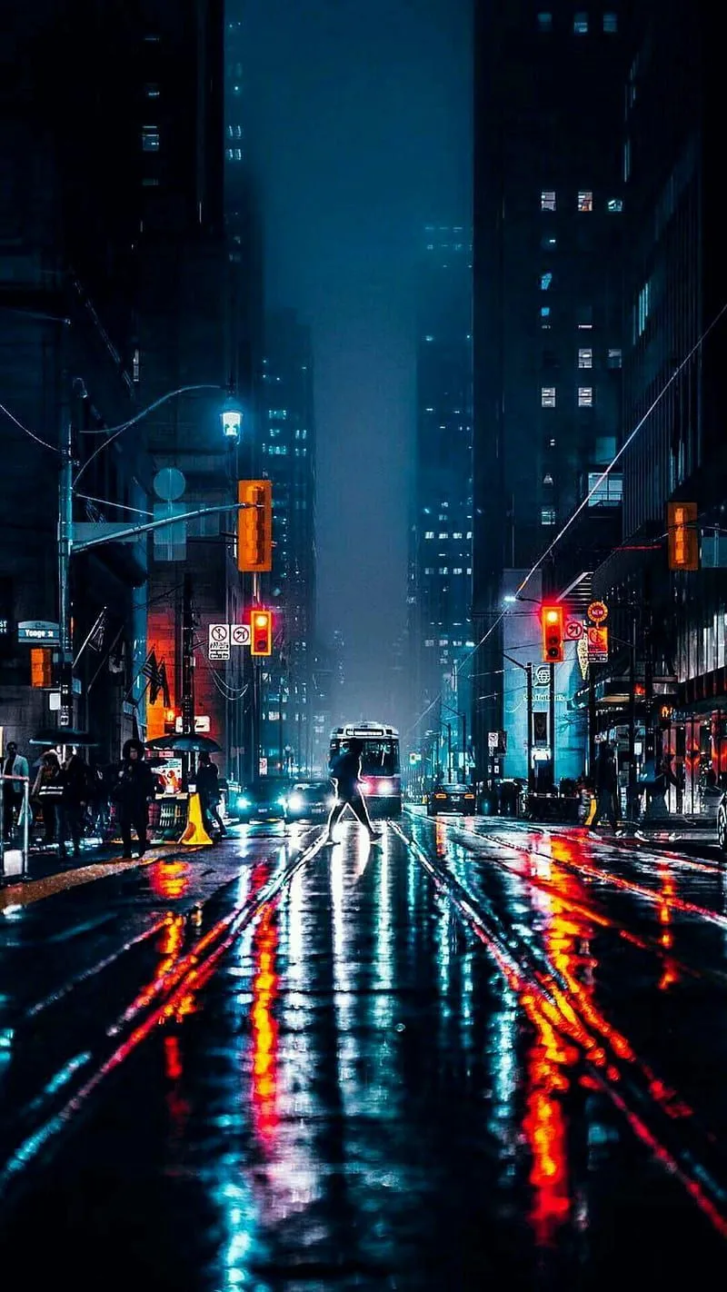 City, night, HD phone wallpaper
